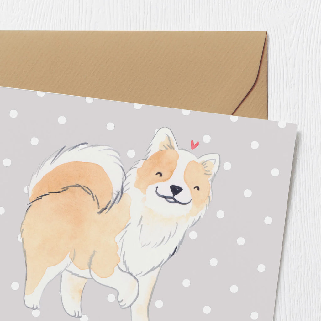Personalized Deluxe Card Icelandic Sheepdog Lifesaver Grußkarte mit persönlichen Nachrichten, Grußkarte als Geldgeschenk, Personalisierte Geburtstagskarte, Grußkarten personalisiert, Personalisierte Karte, Personalisiertere Klappkarte, Personalisierte Hochzeitskarte, Grußkarte selber drucken, Personalisierte Glückwunschkarte, Grußkarte selbst gestalten, Grußkarte mit Namen, Personalisierte Einladungskarte, Personalisierte Grußkarte, Hund, Hunderasse, Rassehund, Hundebesitzer, Geschenk, Tierfreund, Schenken, Welpe, isländischer Schäferhund, Islandhund