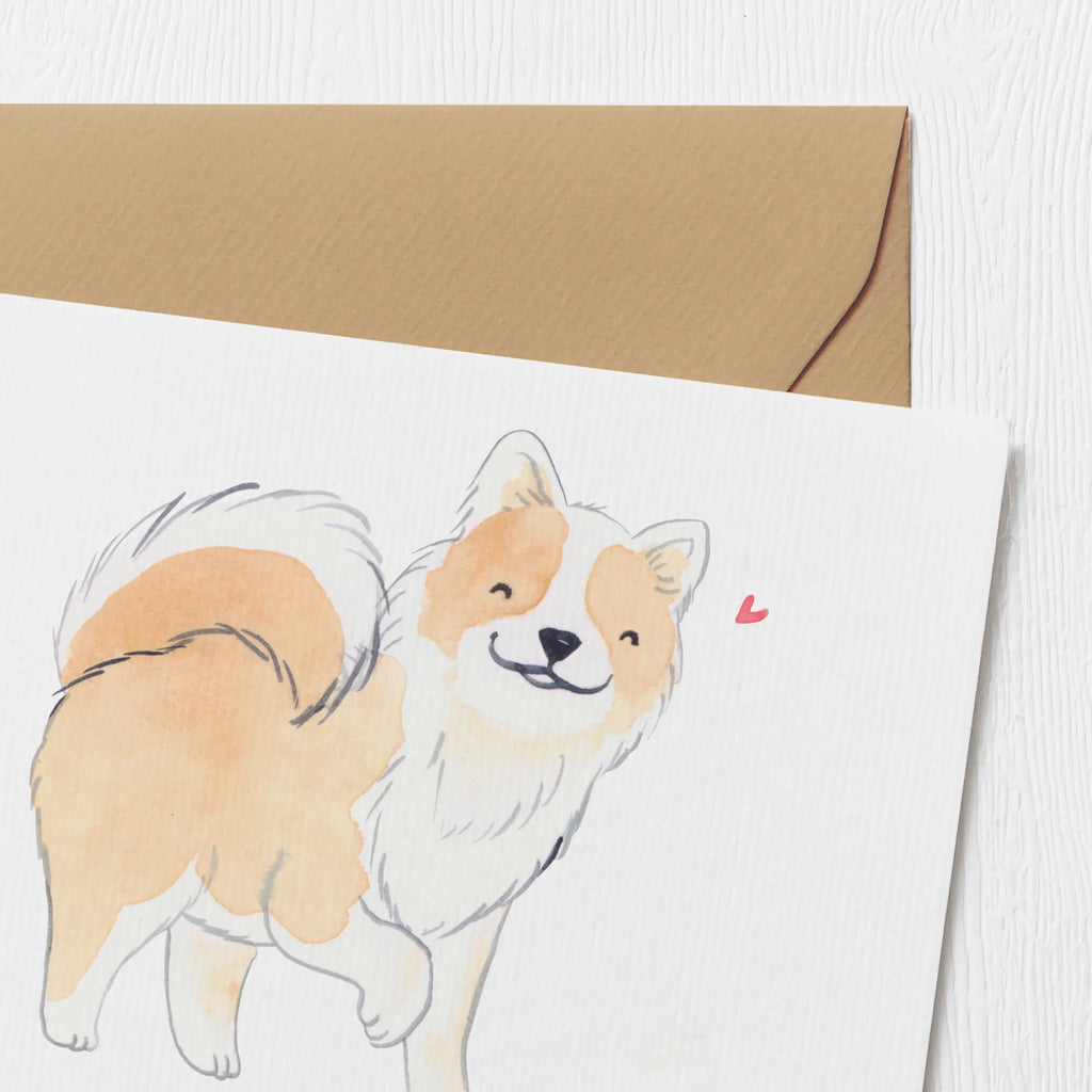 Personalized Deluxe Card Icelandic Sheepdog Lifesaver Grußkarte mit persönlichen Nachrichten, Grußkarte als Geldgeschenk, Personalisierte Geburtstagskarte, Grußkarten personalisiert, Personalisierte Karte, Personalisiertere Klappkarte, Personalisierte Hochzeitskarte, Grußkarte selber drucken, Personalisierte Glückwunschkarte, Grußkarte selbst gestalten, Grußkarte mit Namen, Personalisierte Einladungskarte, Personalisierte Grußkarte, Hund, Hunderasse, Rassehund, Hundebesitzer, Geschenk, Tierfreund, Schenken, Welpe, isländischer Schäferhund, Islandhund
