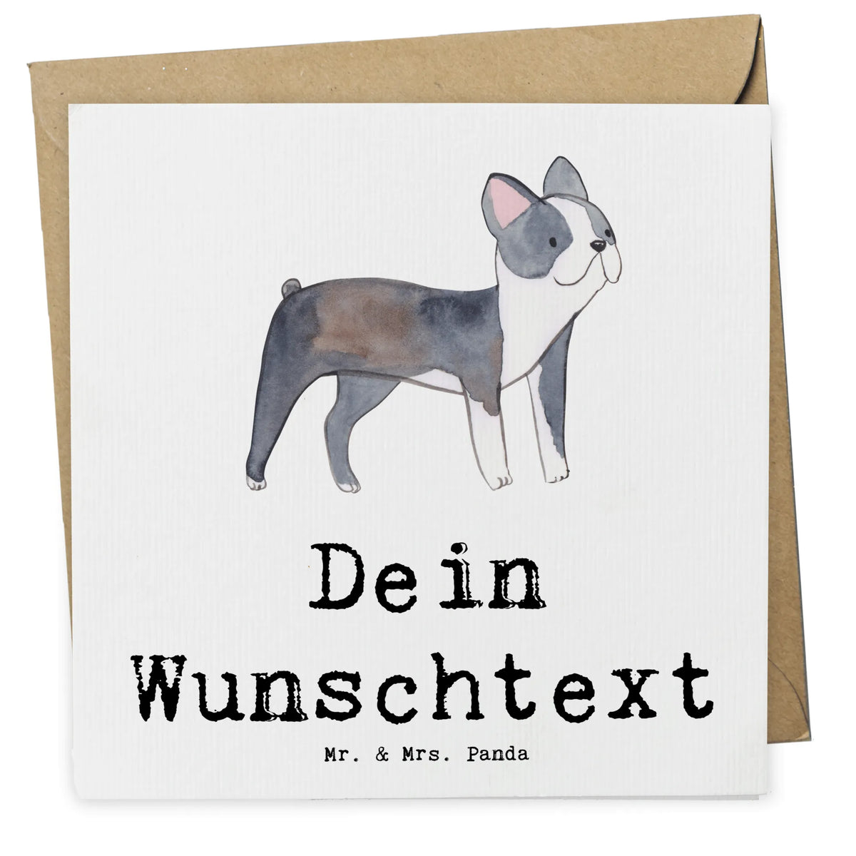 Personalized Deluxe Card Boston Terrier Lifesaver gift, animal lover, giving, dog breed, purebred dog, dog owner, puppy