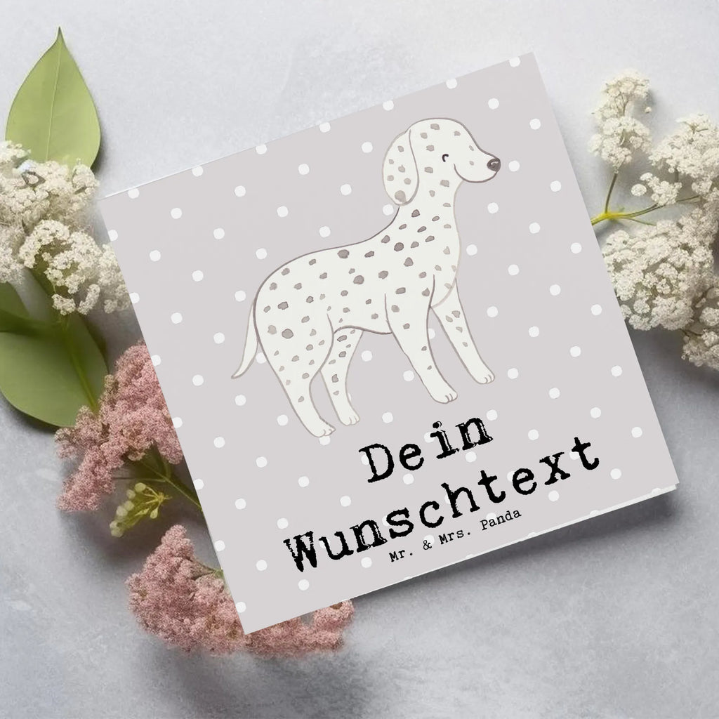 Personalized Deluxe Card Dalmatian Lifesaver Personalisierte Geburtstagskarte, Personalisierte Hochzeitskarte, Personalisierte Glückwunschkarte, Personalisierte Einladungskarte, Personalisierte Karte, Personalisiertere Klappkarte, Personalisierte Grußkarte, Grußkarte selbst gestalten, Grußkarte selber drucken, Grußkarten personalisiert, Grußkarte als Geldgeschenk, Grußkarte mit Namen, Grußkarte mit persönlichen Nachrichten, Hund, Hunderasse, Rassehund, Hundebesitzer, Geschenk, Tierfreund, Schenken, Welpe, Dalmatiner, Dalmatinac