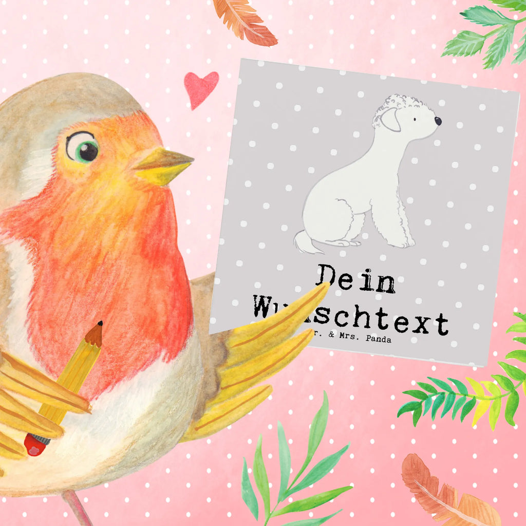 Personalized Deluxe Card Bedlington Terrier Lifesaver Personalisierte Hochzeitskarte, Grußkarten personalisiert, Personalisierte Einladungskarte, Personalisierte Geburtstagskarte, Grußkarte selbst gestalten, Grußkarte selber drucken, Grußkarte als Geldgeschenk, Grußkarte mit Namen, Grußkarte mit persönlichen Nachrichten, Personalisierte Grußkarte, Personalisierte Karte, Personalisierte Glückwunschkarte, Personalisiertere Klappkarte, Hund, Hunderasse, Rassehund, Hundebesitzer, Geschenk, Tierfreund, Schenken, Welpe, Terrier, Bedlington Terrier