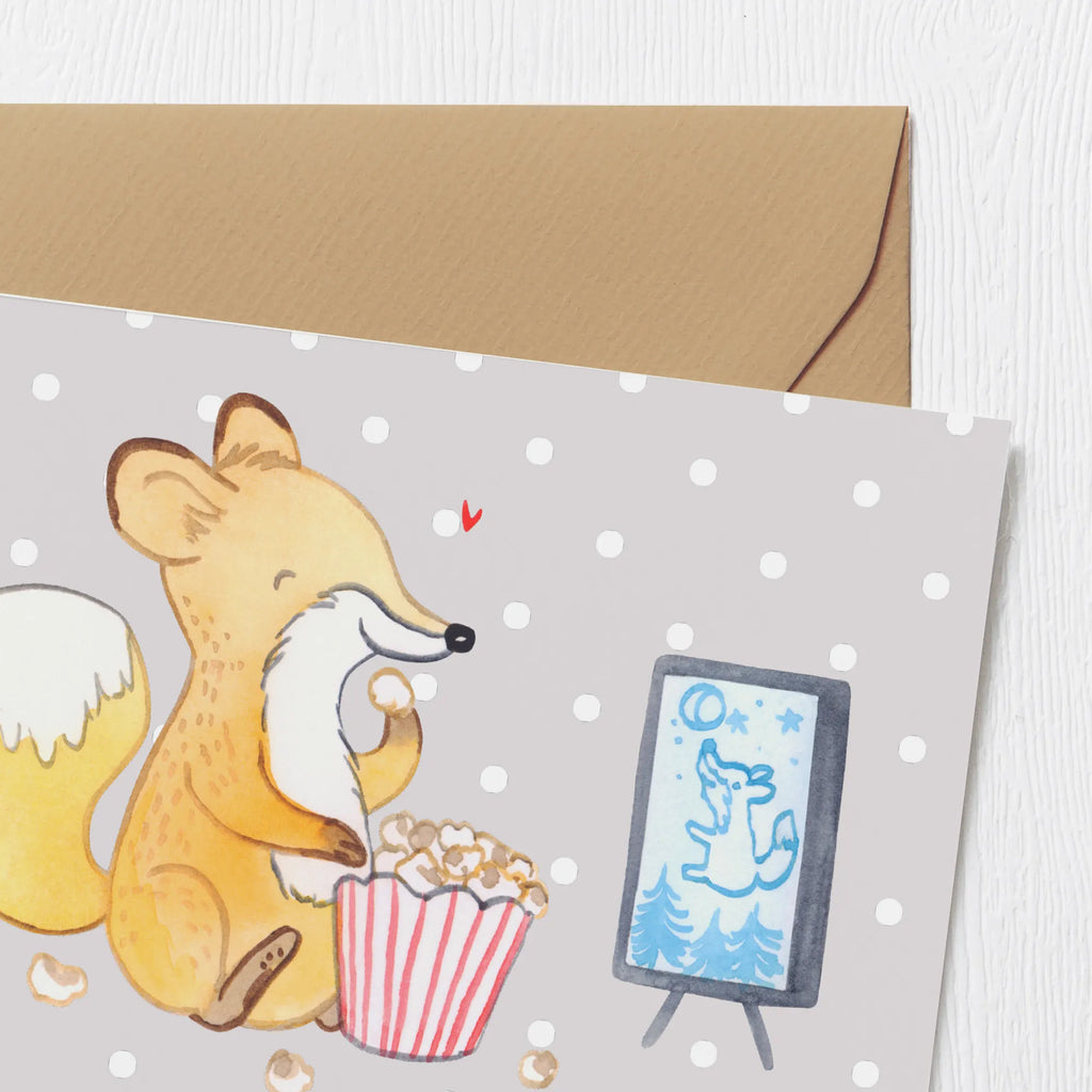 Personalisierte Deluxe Karte Fuchs Filme gucken Grußkarten personalisiert, Personalisierte Grußkarte, Personalisiertere Klappkarte, Personalisierte Glückwunschkarte, Grußkarte als Geldgeschenk, Grußkarte selber drucken, Grußkarte selbst gestalten, Personalisierte Einladungskarte, Personalisierte Hochzeitskarte, Grußkarte mit Namen, Personalisierte Karte, Grußkarte mit persönlichen Nachrichten, Personalisierte Geburtstagskarte, Geschenk, Sport, Sportart, Hobby, Schenken, Danke, Dankeschön, Auszeichnung, Gewinn, Sportler, Filmabend, Kino, Filme gucken, Fernsehen, TV