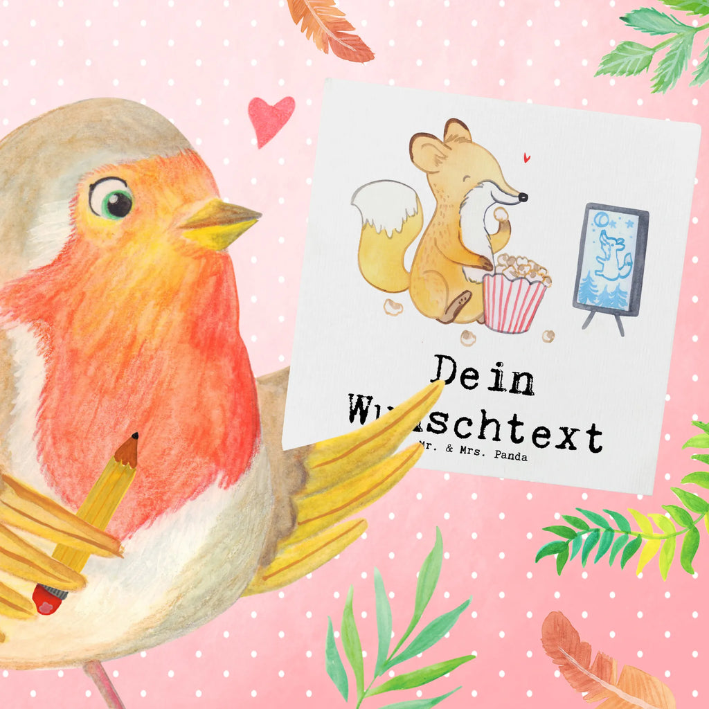 Personalisierte Deluxe Karte Fuchs Filme gucken Grußkarten personalisiert, Personalisierte Grußkarte, Personalisiertere Klappkarte, Personalisierte Glückwunschkarte, Grußkarte als Geldgeschenk, Grußkarte selber drucken, Grußkarte selbst gestalten, Personalisierte Einladungskarte, Personalisierte Hochzeitskarte, Grußkarte mit Namen, Personalisierte Karte, Grußkarte mit persönlichen Nachrichten, Personalisierte Geburtstagskarte, Geschenk, Sport, Sportart, Hobby, Schenken, Danke, Dankeschön, Auszeichnung, Gewinn, Sportler, Filmabend, Kino, Filme gucken, Fernsehen, TV