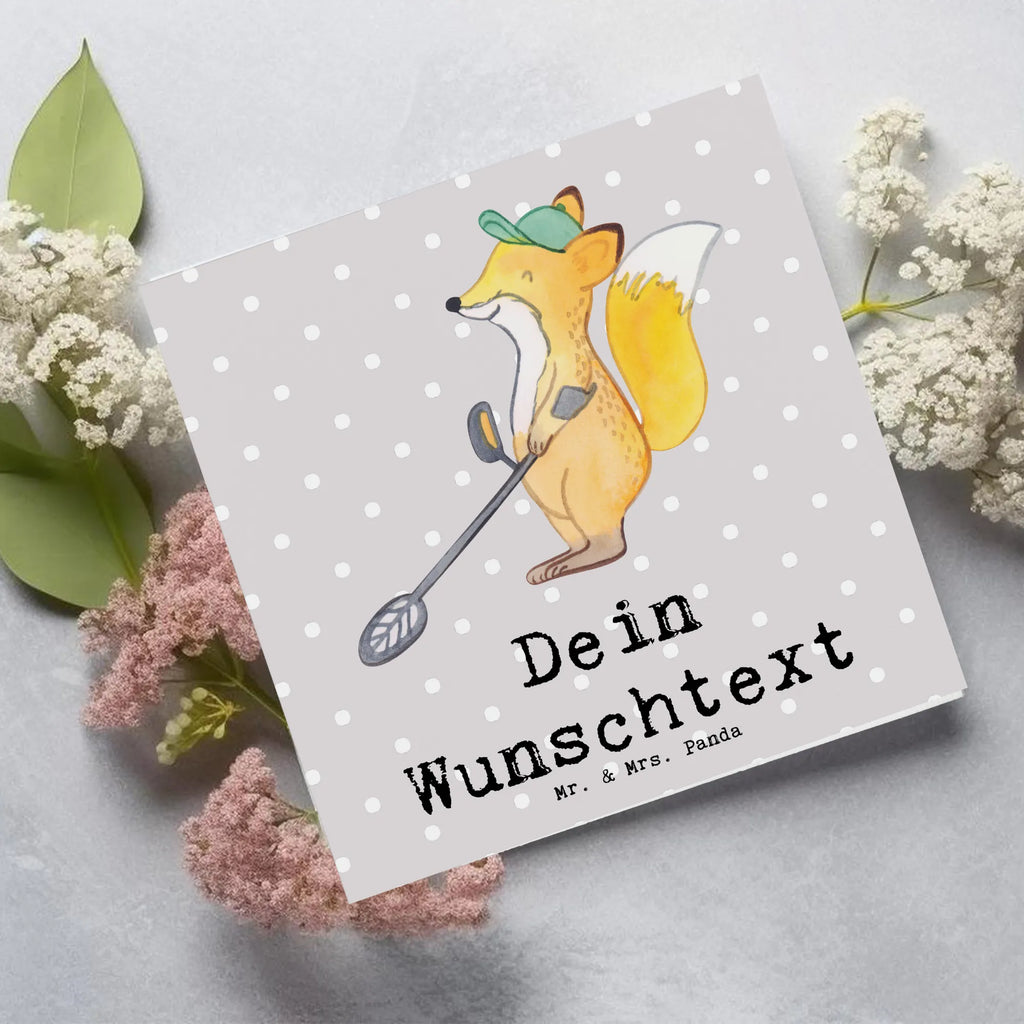 Personalized Deluxe Card Fox metal detector Personalisierte Hochzeitskarte, Personalisierte Grußkarte, Grußkarte mit Namen, Grußkarte mit persönlichen Nachrichten, Personalisierte Geburtstagskarte, Personalisierte Karte, Grußkarte selbst gestalten, Personalisierte Einladungskarte, Grußkarte als Geldgeschenk, Personalisierte Glückwunschkarte, Grußkarten personalisiert, Personalisiertere Klappkarte, Grußkarte selber drucken, Geschenk, Sport, Sportart, Hobby, Schenken, Danke, Dankeschön, Auszeichnung, Gewinn, Sportler, Schatzsuche, sondeln, Münzen suchen, Metalldetektor, Sondengänger
