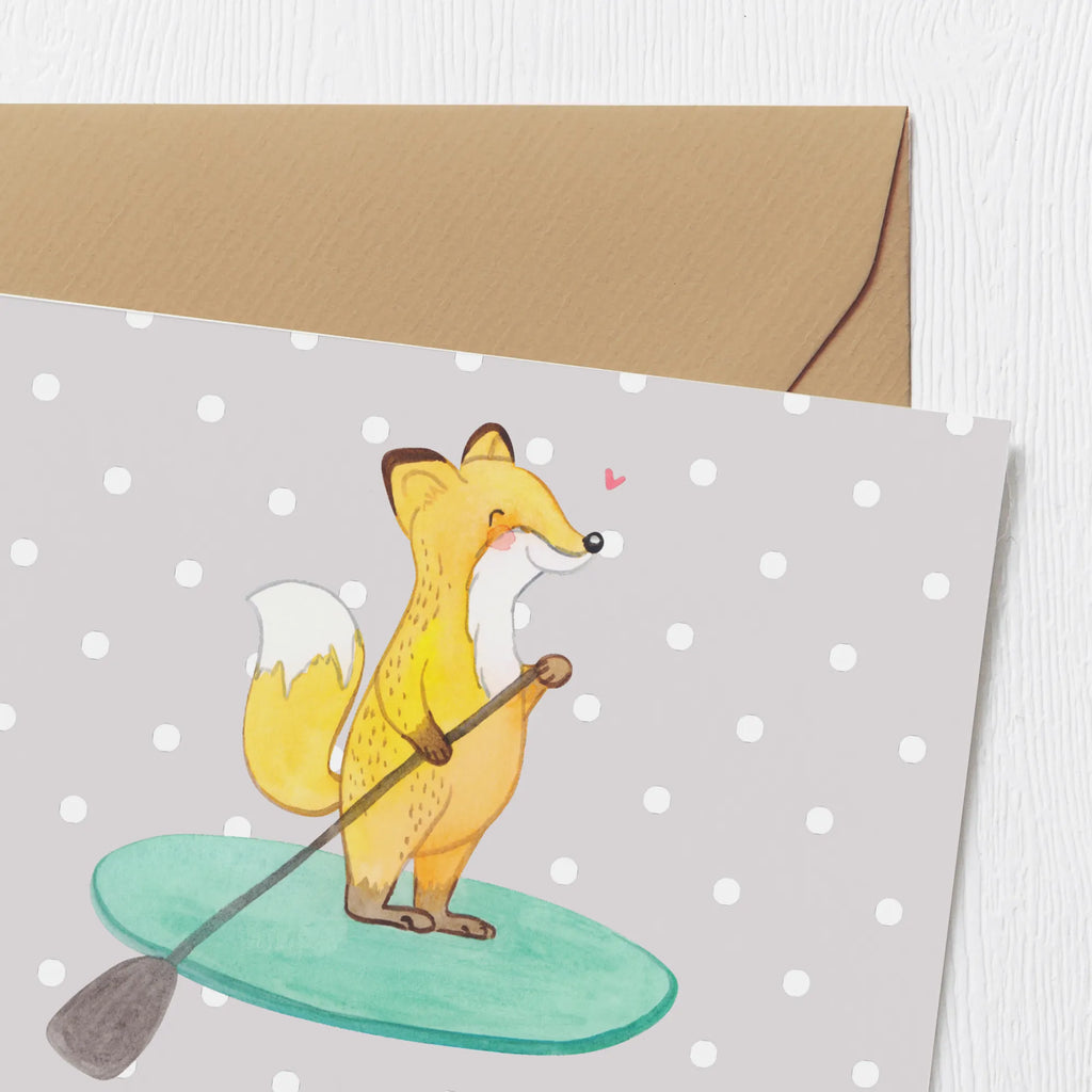 Personalized Deluxe Card Fox Stand up paddling Grußkarte mit Namen, Personalisiertere Klappkarte, Personalisierte Glückwunschkarte, Grußkarte als Geldgeschenk, Personalisierte Hochzeitskarte, Personalisierte Einladungskarte, Grußkarte mit persönlichen Nachrichten, Grußkarten personalisiert, Personalisierte Grußkarte, Grußkarte selber drucken, Personalisierte Geburtstagskarte, Personalisierte Karte, Grußkarte selbst gestalten, Geschenk, Sport, Sportart, Hobby, Schenken, Danke, Dankeschön, Auszeichnung, Gewinn, Sportler, Stand Up Paddling, Stand up paddle, Paddle Boarding, SUB, subben