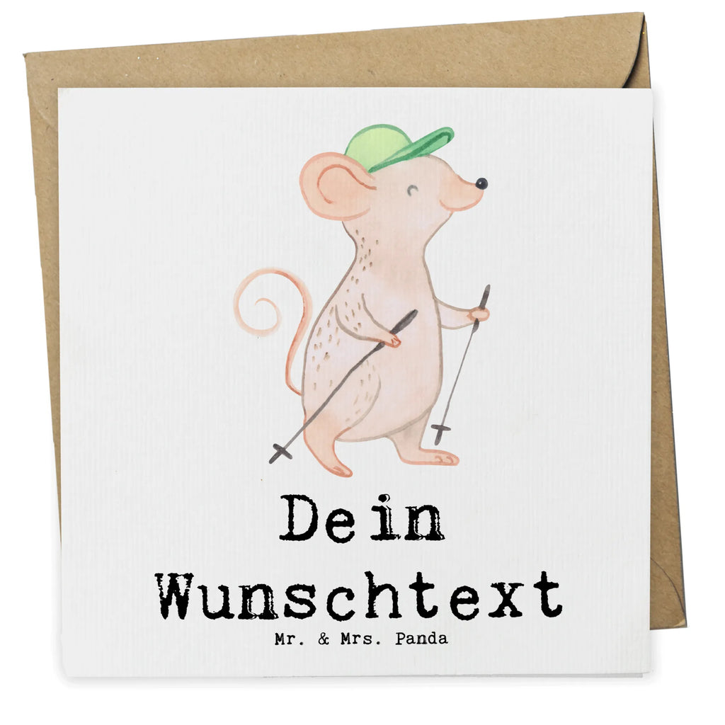 Personalisierte Deluxe Karte Maus Walking Personalisierte Karte, Personalisierte Hochzeitskarte, Personalisiertere Klappkarte, Personalisierte Glückwunschkarte, Grußkarte selbst gestalten, Grußkarte als Geldgeschenk, Grußkarten personalisiert, Personalisierte Einladungskarte, Grußkarte mit Namen, Personalisierte Grußkarte, Grußkarte selber drucken, Personalisierte Geburtstagskarte, Grußkarte mit persönlichen Nachrichten, Geschenk, Sport, Sportart, Hobby, Schenken, Danke, Dankeschön, Auszeichnung, Gewinn, Sportler, Walking, schnelles Gehen, Walken, Spazieren gehen