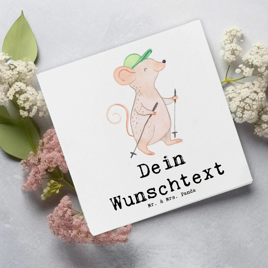 Personalisierte Deluxe Karte Maus Walking Personalisierte Karte, Personalisierte Hochzeitskarte, Personalisiertere Klappkarte, Personalisierte Glückwunschkarte, Grußkarte selbst gestalten, Grußkarte als Geldgeschenk, Grußkarten personalisiert, Personalisierte Einladungskarte, Grußkarte mit Namen, Personalisierte Grußkarte, Grußkarte selber drucken, Personalisierte Geburtstagskarte, Grußkarte mit persönlichen Nachrichten, Geschenk, Sport, Sportart, Hobby, Schenken, Danke, Dankeschön, Auszeichnung, Gewinn, Sportler, Walking, schnelles Gehen, Walken, Spazieren gehen