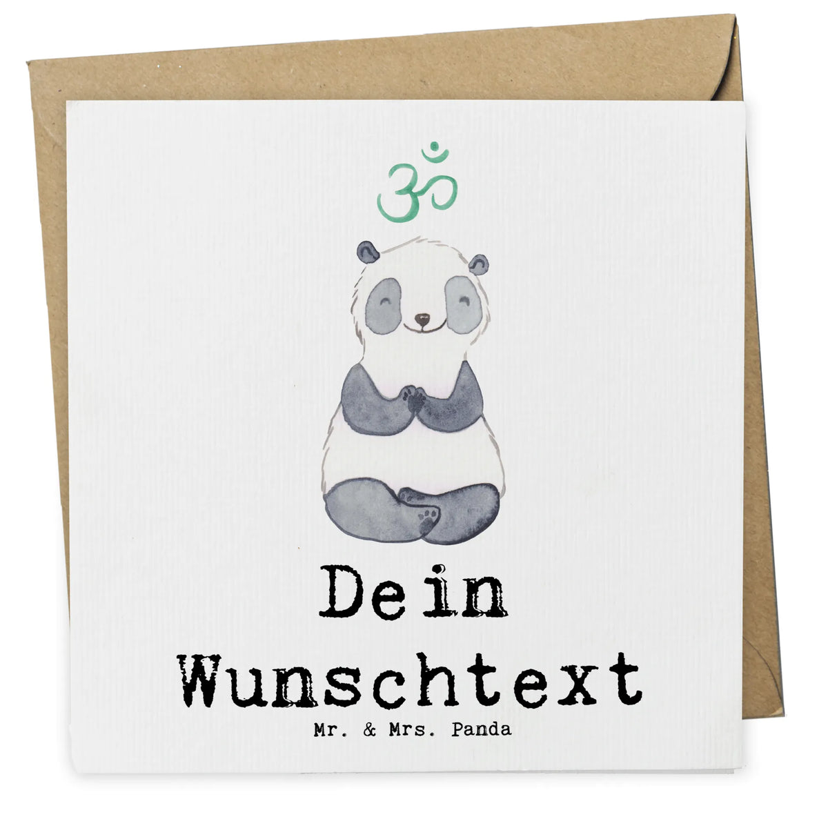 Personalized Deluxe Card panda meditate grußkarte personalisiert, Grußkarten Personalisiert, Personalisierte Karten, individuelle grußkarte, Personalisierte Grußkarten, Personalisierte Karte, Postkarte personalisiert, Personalisierte Postkarte, karte personalisiert, Grußkarte personalisierbar, Personalisierte Grußkarte, Geschenk, Schenken, Sport, Sportart, Hobby, Danke, Dankeschön, Auszeichnung, Gewinn, Sportler, Meditation, Meditieren, Meditationskurs