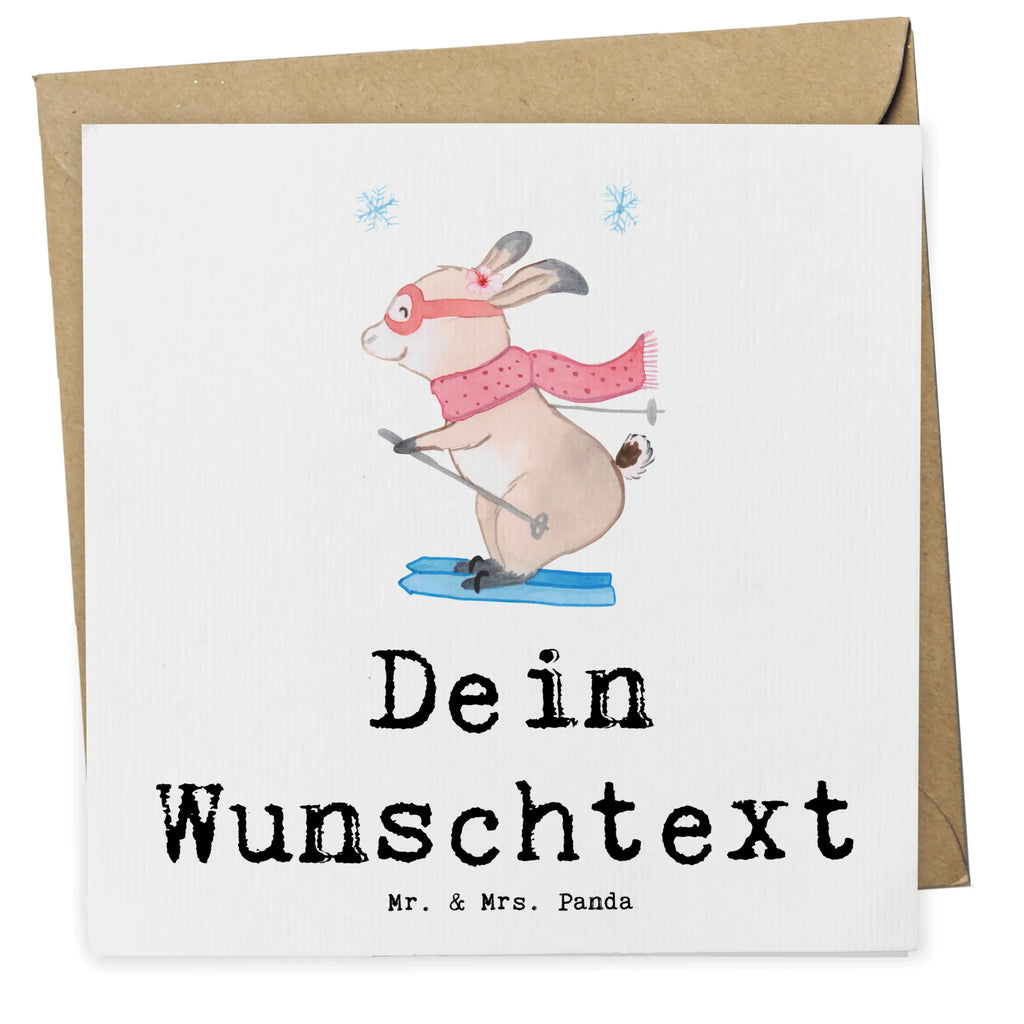 Personalized Deluxe Card Hare To ski Personalisierte Hochzeitskarte, Grußkarte als Geldgeschenk, Grußkarten personalisiert, Grußkarte mit Namen, Personalisierte Glückwunschkarte, Grußkarte selbst gestalten, Grußkarte mit persönlichen Nachrichten, Personalisierte Grußkarte, Personalisierte Einladungskarte, Personalisiertere Klappkarte, Grußkarte selber drucken, Personalisierte Geburtstagskarte, Personalisierte Karte, Geschenk, Sport, Sportart, Hobby, Schenken, Danke, Dankeschön, Auszeichnung, Gewinn, Sportler, Skiwettbewerb, Ski fahren, Skisport, Skifahren, Skirennen