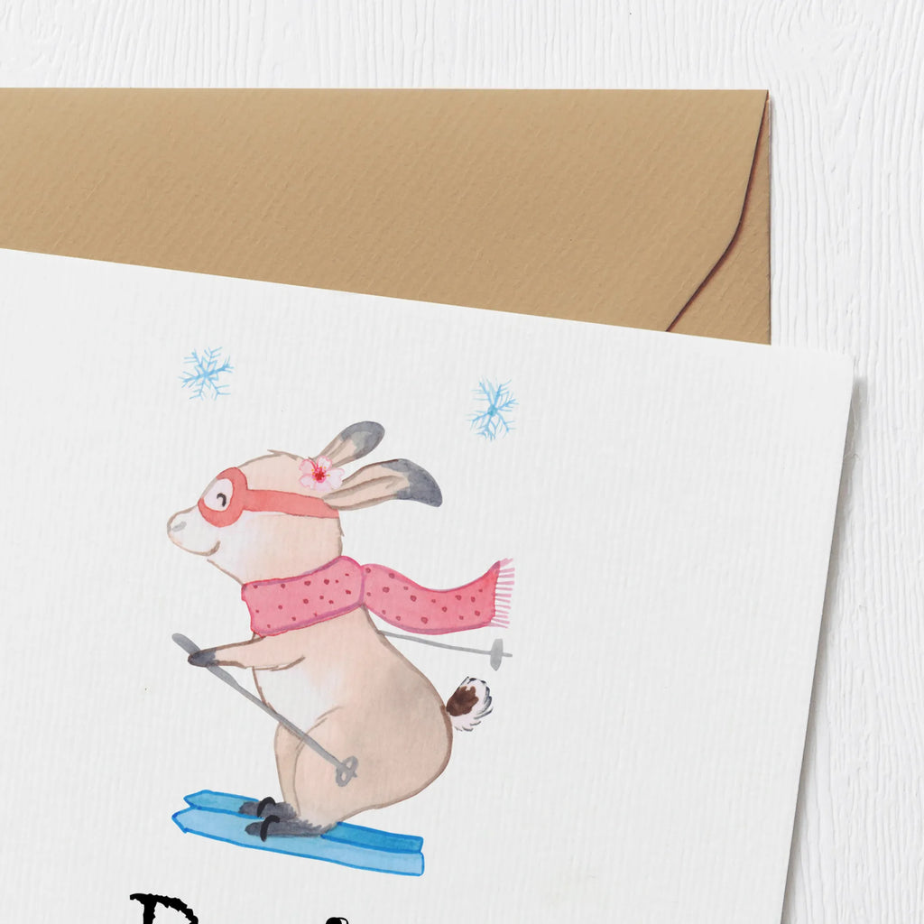 Personalized Deluxe Card Hare To ski Personalisierte Hochzeitskarte, Grußkarte als Geldgeschenk, Grußkarten personalisiert, Grußkarte mit Namen, Personalisierte Glückwunschkarte, Grußkarte selbst gestalten, Grußkarte mit persönlichen Nachrichten, Personalisierte Grußkarte, Personalisierte Einladungskarte, Personalisiertere Klappkarte, Grußkarte selber drucken, Personalisierte Geburtstagskarte, Personalisierte Karte, Geschenk, Sport, Sportart, Hobby, Schenken, Danke, Dankeschön, Auszeichnung, Gewinn, Sportler, Skiwettbewerb, Ski fahren, Skisport, Skifahren, Skirennen