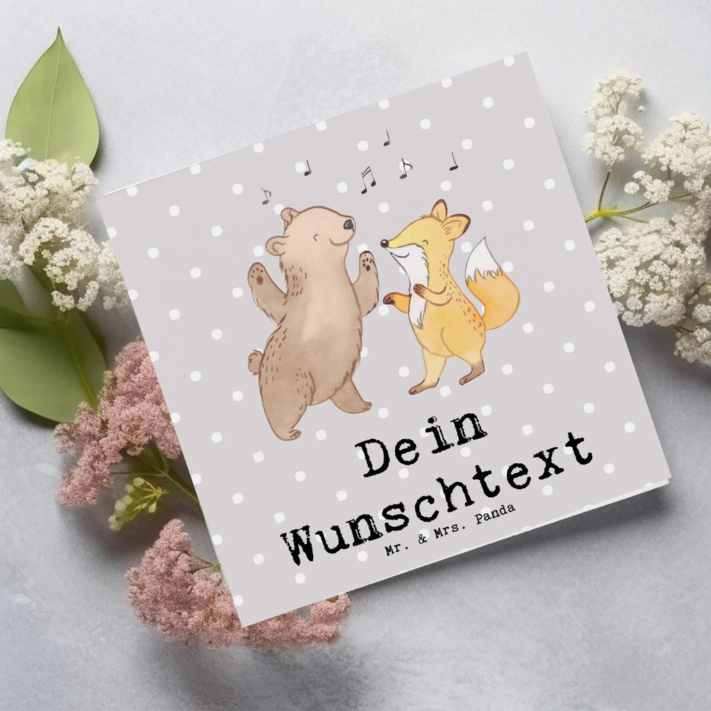 Personalized Deluxe Card Hare Dance Personalisierte Geburtstagskarte, Grußkarte selbst gestalten, Personalisierte Glückwunschkarte, Personalisierte Hochzeitskarte, Grußkarte selber drucken, Personalisierte Einladungskarte, Grußkarten personalisiert, Grußkarte mit persönlichen Nachrichten, Grußkarte als Geldgeschenk, Grußkarte mit Namen, Personalisiertere Klappkarte, Personalisierte Karte, Personalisierte Grußkarte, Geschenk, Sport, Sportart, Hobby, Schenken, Danke, Dankeschön, Auszeichnung, Gewinn, Sportler, tanzen gehen, Tanzschule, Tanzkurs, Tanzen