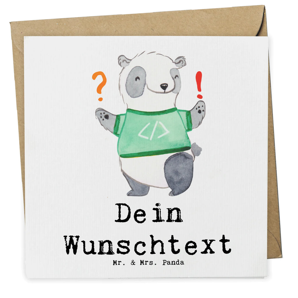 Personalisierte Deluxe Karte Panda Programmierer Abenteuer Grußkarte mit Namen, Grußkarte als Geldgeschenk, Personalisierte Glückwunschkarte, Personalisierte Einladungskarte, Personalisierte Grußkarte, Grußkarten personalisiert, Grußkarte selbst gestalten, Personalisierte Karte, Personalisiertere Klappkarte, Personalisierte Geburtstagskarte, Personalisierte Hochzeitskarte, Grußkarte selber drucken, Grußkarte mit persönlichen Nachrichten, Beruf, Ausbildung, Jubiläum, Abschied, Rente, Kollege, Kollegin, Geschenk, Schenken, Arbeitskollege, Mitarbeiter, Firma, Danke, Dankeschön, Panda Programmierer, Programmierer Geschenke, Geschenk Programmierer, Programmierer Geschenk, Geschenke Berufe