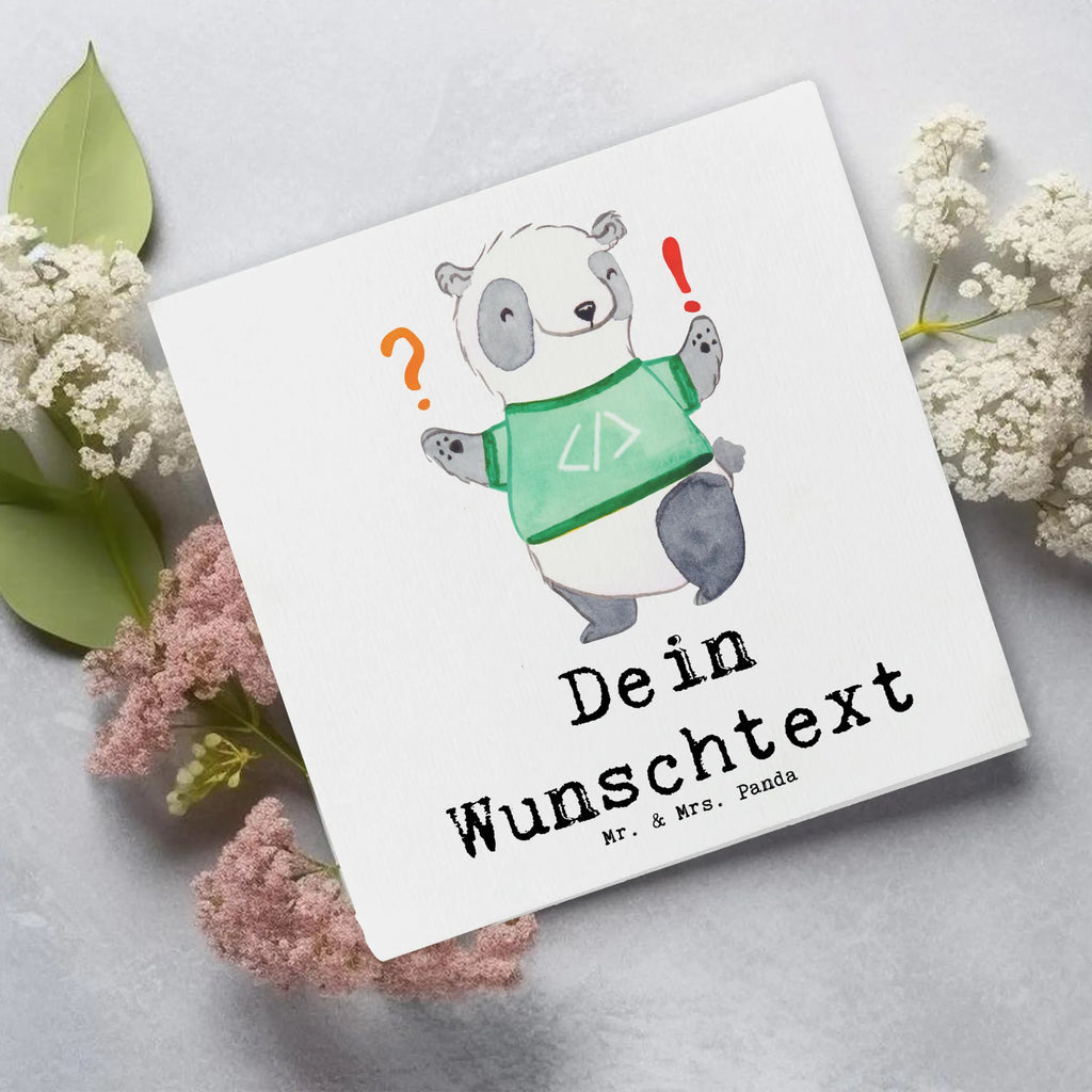 Personalisierte Deluxe Karte Panda Programmierer Abenteuer Grußkarte mit Namen, Grußkarte als Geldgeschenk, Personalisierte Glückwunschkarte, Personalisierte Einladungskarte, Personalisierte Grußkarte, Grußkarten personalisiert, Grußkarte selbst gestalten, Personalisierte Karte, Personalisiertere Klappkarte, Personalisierte Geburtstagskarte, Personalisierte Hochzeitskarte, Grußkarte selber drucken, Grußkarte mit persönlichen Nachrichten, Beruf, Ausbildung, Jubiläum, Abschied, Rente, Kollege, Kollegin, Geschenk, Schenken, Arbeitskollege, Mitarbeiter, Firma, Danke, Dankeschön, Panda Programmierer, Programmierer Geschenke, Geschenk Programmierer, Programmierer Geschenk, Geschenke Berufe