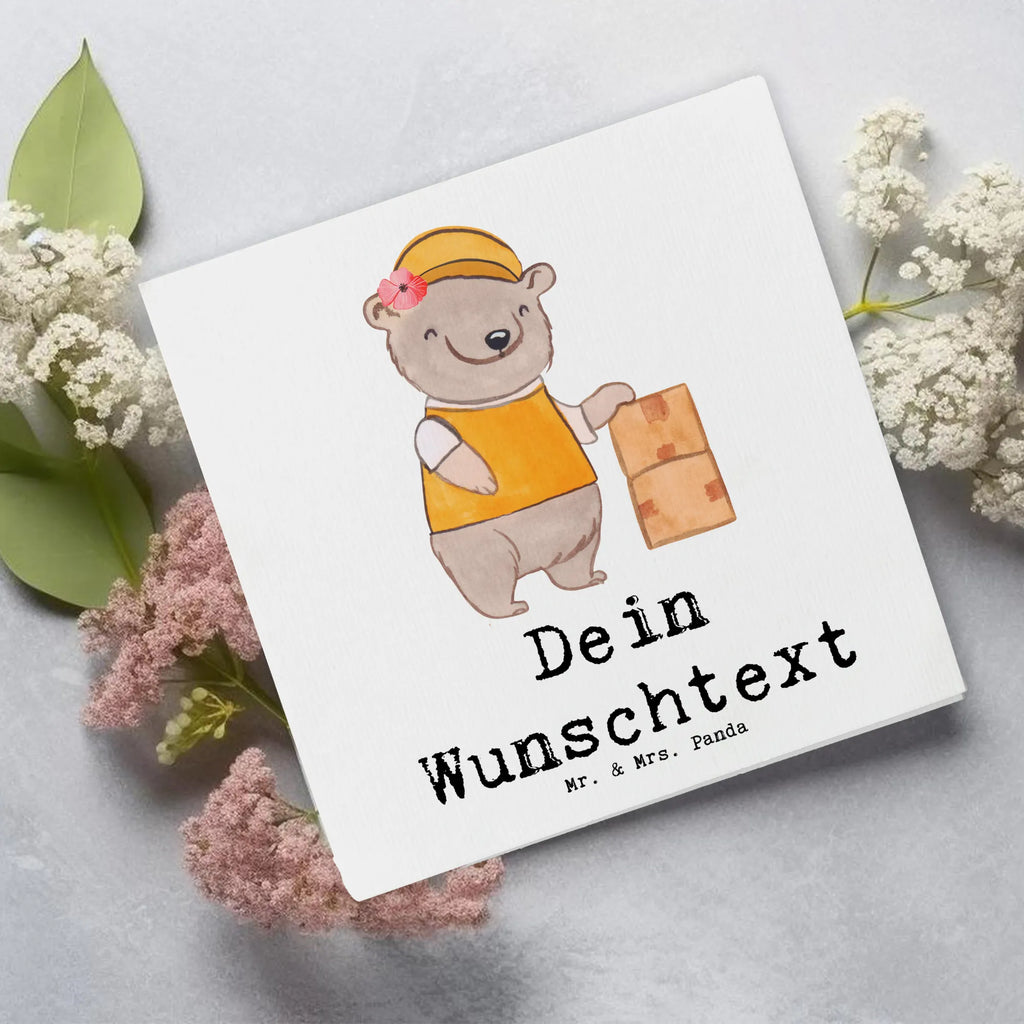 Personalized Deluxe Card Parcel deliverer Heart Grußkarte selber drucken, Personalisierte Hochzeitskarte, Grußkarte als Geldgeschenk, Grußkarte mit Namen, Grußkarten personalisiert, Personalisierte Geburtstagskarte, Personalisierte Grußkarte, Personalisierte Glückwunschkarte, Personalisiertere Klappkarte, Personalisierte Karte, Grußkarte selbst gestalten, Personalisierte Einladungskarte, Grußkarte mit persönlichen Nachrichten, Beruf, Ausbildung, Jubiläum, Abschied, Rente, Kollege, Kollegin, Geschenk, Schenken, Arbeitskollege, Mitarbeiter, Firma, Danke, Dankeschön, Zustellservice Pakete, Paketbotin, Paketzustellerin