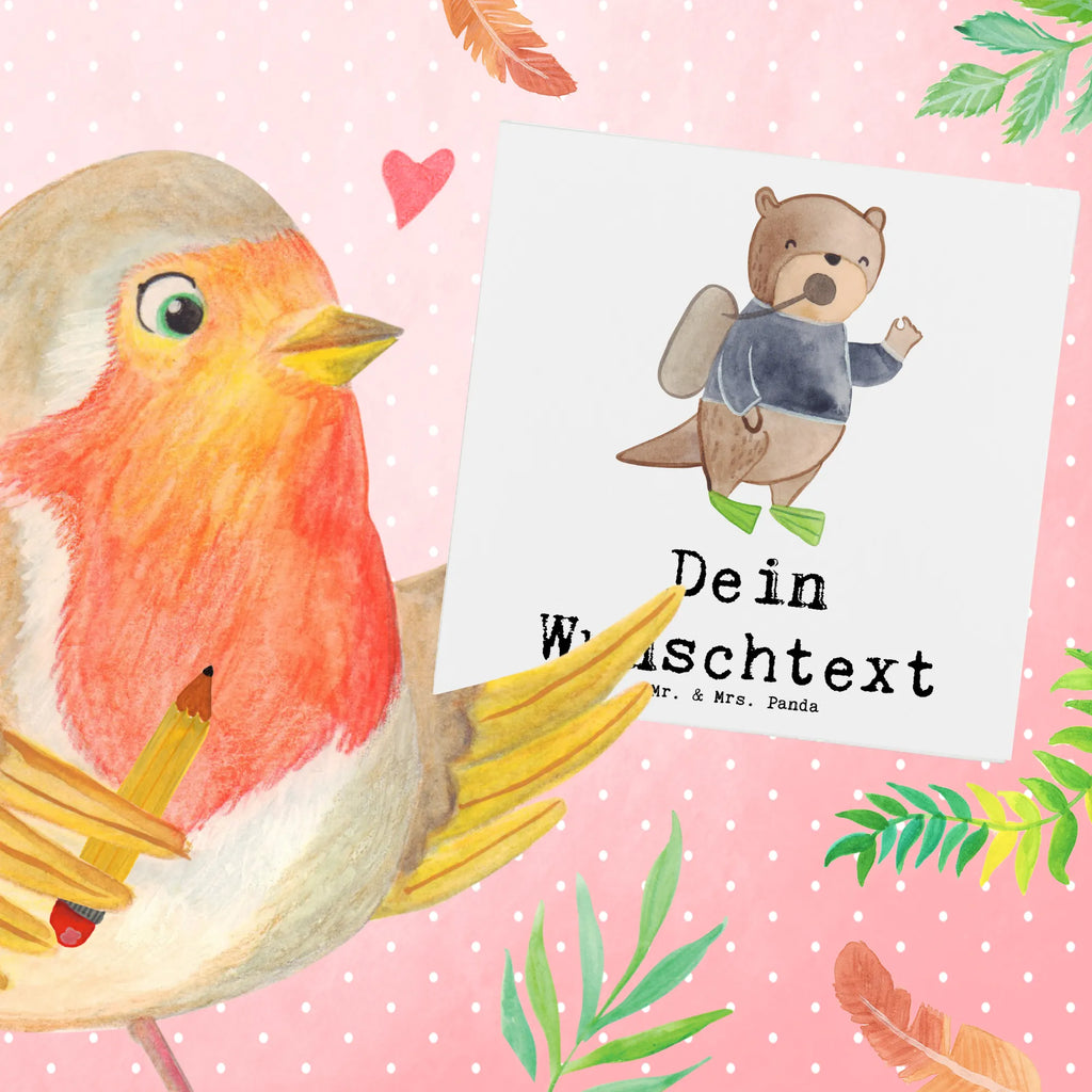 Personalized Deluxe Card Diving Instructor Heart Grußkarte selber drucken, Grußkarte selbst gestalten, Personalisierte Karte, Personalisierte Hochzeitskarte, Grußkarten personalisiert, Personalisierte Geburtstagskarte, Grußkarte mit Namen, Personalisiertere Klappkarte, Personalisierte Grußkarte, Personalisierte Glückwunschkarte, Personalisierte Einladungskarte, Grußkarte mit persönlichen Nachrichten, Grußkarte als Geldgeschenk, Beruf, Ausbildung, Jubiläum, Abschied, Rente, Kollege, Kollegin, Geschenk, Schenken, Arbeitskollege, Mitarbeiter, Firma, Danke, Dankeschön