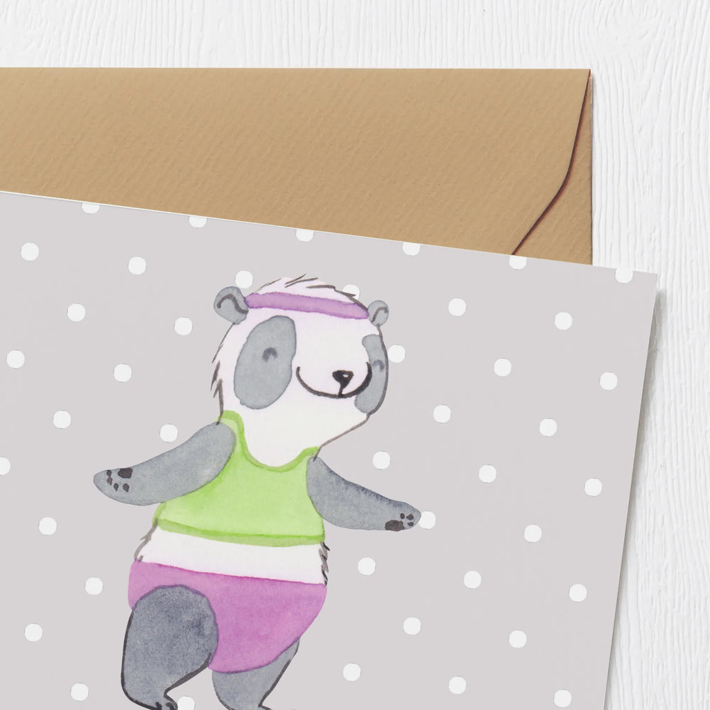 Personalized Deluxe Card panda aerobics Personalisierte Glückwunschkarte, Personalisiertere Klappkarte, Personalisierte Grußkarte, Personalisierte Einladungskarte, Personalisierte Karte, Grußkarte als Geldgeschenk, Personalisierte Geburtstagskarte, Grußkarte selber drucken, Grußkarte mit persönlichen Nachrichten, Grußkarte selbst gestalten, Grußkarte mit Namen, Personalisierte Hochzeitskarte, Grußkarten personalisiert, Geschenk, Sport, Sportart, Hobby, Schenken, Danke, Dankeschön, Auszeichnung, Gewinn, Sportler, Aerobic Fitness, Aerobic, Fitnessstudio