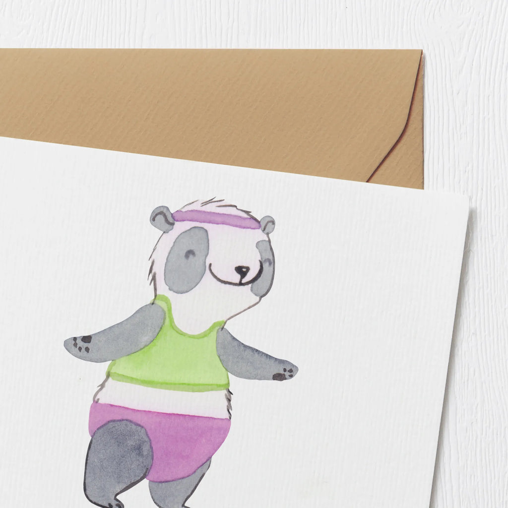 Personalized Deluxe Card panda aerobics Personalisierte Glückwunschkarte, Personalisiertere Klappkarte, Personalisierte Grußkarte, Personalisierte Einladungskarte, Personalisierte Karte, Grußkarte als Geldgeschenk, Personalisierte Geburtstagskarte, Grußkarte selber drucken, Grußkarte mit persönlichen Nachrichten, Grußkarte selbst gestalten, Grußkarte mit Namen, Personalisierte Hochzeitskarte, Grußkarten personalisiert, Geschenk, Sport, Sportart, Hobby, Schenken, Danke, Dankeschön, Auszeichnung, Gewinn, Sportler, Aerobic Fitness, Aerobic, Fitnessstudio