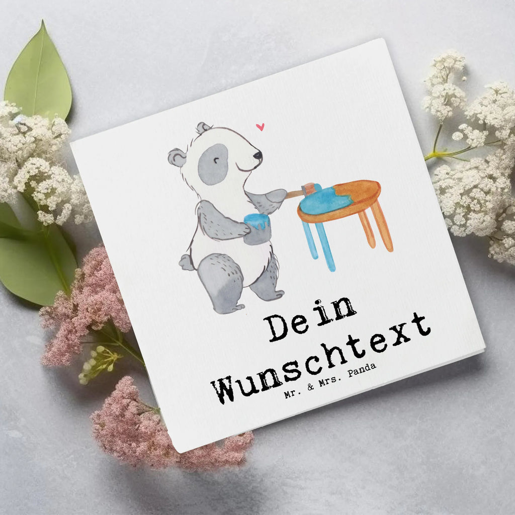 Personalisierte Deluxe Karte Panda Möbel restaurieren Grußkarte selber drucken, Grußkarte mit persönlichen Nachrichten, Grußkarten personalisiert, Personalisierte Hochzeitskarte, Grußkarte mit Namen, Grußkarte als Geldgeschenk, Personalisierte Glückwunschkarte, Personalisiertere Klappkarte, Personalisierte Geburtstagskarte, Personalisierte Grußkarte, Grußkarte selbst gestalten, Personalisierte Einladungskarte, Personalisierte Karte, Geschenk, Sport, Sportart, Hobby, Schenken, Danke, Dankeschön, Auszeichnung, Gewinn, Sportler, Handwerk, antike Möbel restaurieren, Möbel restaurieren, Restaurator