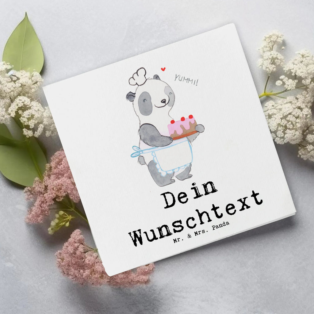 Personalized Deluxe Card panda Bake Personalisierte Glückwunschkarte, Personalisiertere Klappkarte, Personalisierte Geburtstagskarte, Personalisierte Hochzeitskarte, Grußkarten personalisiert, Personalisierte Einladungskarte, Grußkarte als Geldgeschenk, Grußkarte mit Namen, Grußkarte selbst gestalten, Personalisierte Karte, Grußkarte mit persönlichen Nachrichten, Personalisierte Grußkarte, Grußkarte selber drucken, Geschenk, Sport, Sportart, Hobby, Schenken, Danke, Dankeschön, Auszeichnung, Gewinn, Sportler, Kuchen backen, backen, Hobbybäcker