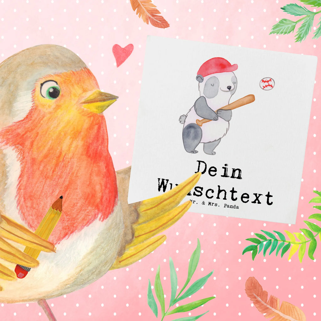 Personalized Deluxe Card panda playing baseball Personalisierte Grußkarte, Personalisiertere Klappkarte, Personalisierte Glückwunschkarte, Grußkarte mit Namen, Grußkarte mit persönlichen Nachrichten, Personalisierte Karte, Personalisierte Hochzeitskarte, Grußkarten personalisiert, Grußkarte als Geldgeschenk, Personalisierte Geburtstagskarte, Grußkarte selber drucken, Personalisierte Einladungskarte, Grußkarte selbst gestalten, Geschenk, Sport, Sportart, Hobby, Schenken, Danke, Dankeschön, Auszeichnung, Gewinn, Sportler, Baseball spielen, Baseballverein, Baseballplatz, Baseball Match, Baseball Spielen, Ballsport