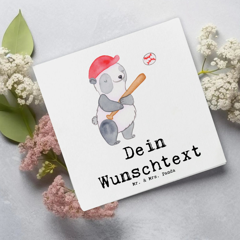 Personalized Deluxe Card panda playing baseball Personalisierte Grußkarte, Personalisiertere Klappkarte, Personalisierte Glückwunschkarte, Grußkarte mit Namen, Grußkarte mit persönlichen Nachrichten, Personalisierte Karte, Personalisierte Hochzeitskarte, Grußkarten personalisiert, Grußkarte als Geldgeschenk, Personalisierte Geburtstagskarte, Grußkarte selber drucken, Personalisierte Einladungskarte, Grußkarte selbst gestalten, Geschenk, Sport, Sportart, Hobby, Schenken, Danke, Dankeschön, Auszeichnung, Gewinn, Sportler, Baseball spielen, Baseballverein, Baseballplatz, Baseball Match, Baseball Spielen, Ballsport