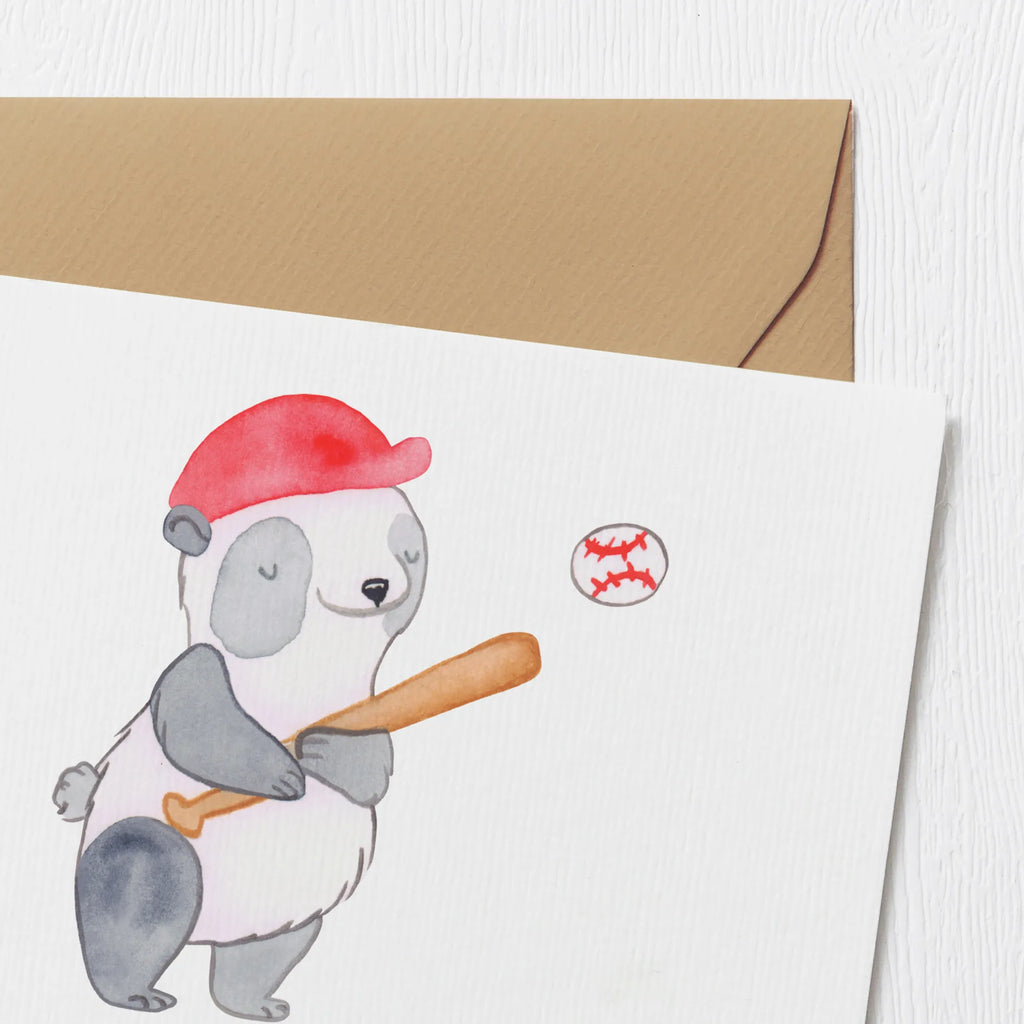 Personalized Deluxe Card panda playing baseball Personalisierte Grußkarte, Personalisiertere Klappkarte, Personalisierte Glückwunschkarte, Grußkarte mit Namen, Grußkarte mit persönlichen Nachrichten, Personalisierte Karte, Personalisierte Hochzeitskarte, Grußkarten personalisiert, Grußkarte als Geldgeschenk, Personalisierte Geburtstagskarte, Grußkarte selber drucken, Personalisierte Einladungskarte, Grußkarte selbst gestalten, Geschenk, Sport, Sportart, Hobby, Schenken, Danke, Dankeschön, Auszeichnung, Gewinn, Sportler, Baseball spielen, Baseballverein, Baseballplatz, Baseball Match, Baseball Spielen, Ballsport