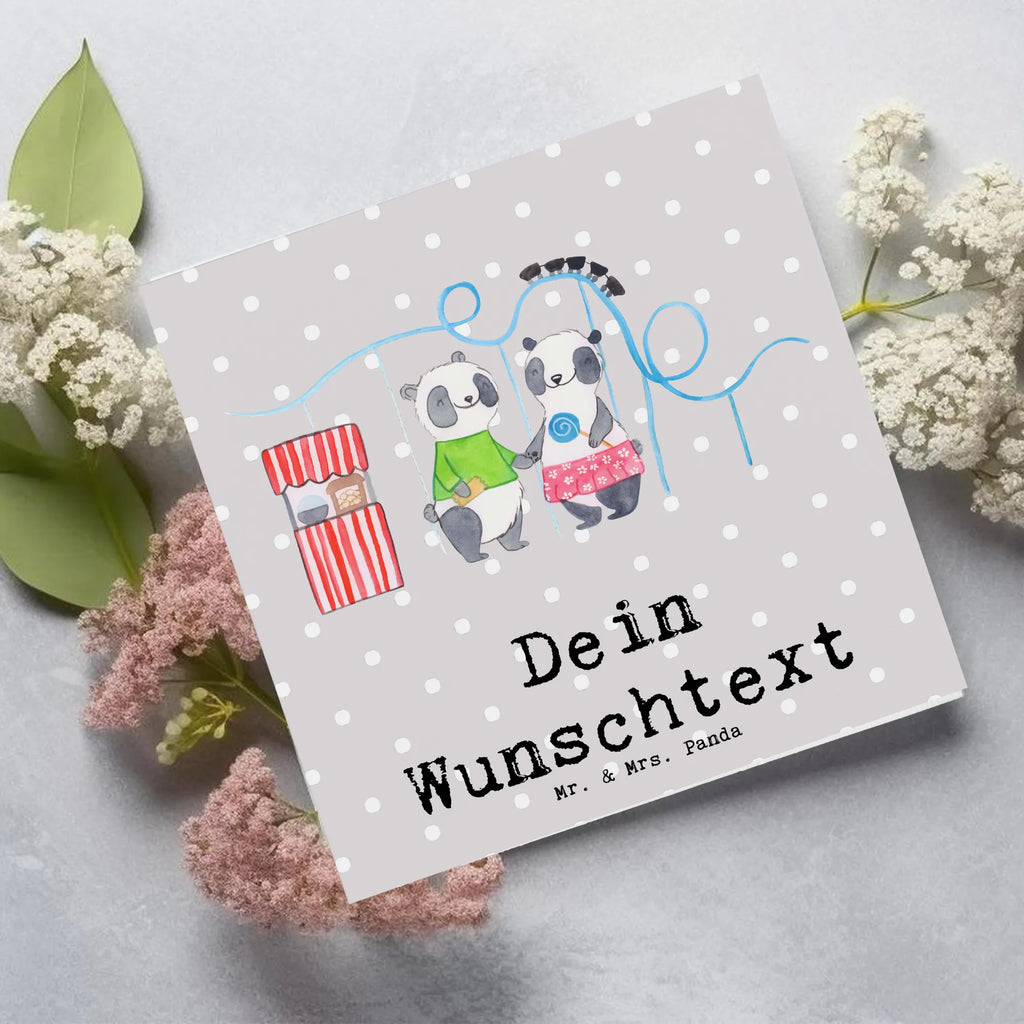 Personalized Deluxe Card pandas visit amusement park Personalisierte Geburtstagskarte, Grußkarte mit Namen, Personalisierte Hochzeitskarte, Grußkarte mit persönlichen Nachrichten, Personalisierte Glückwunschkarte, Grußkarte selbst gestalten, Personalisierte Karte, Personalisierte Grußkarte, Personalisierte Einladungskarte, Grußkarte als Geldgeschenk, Grußkarte selber drucken, Personalisiertere Klappkarte, Grußkarten personalisiert, Geschenk, Sport, Sportart, Hobby, Schenken, Danke, Dankeschön, Auszeichnung, Gewinn, Sportler, Freizeitpark besuchen, Achterbahn fahren