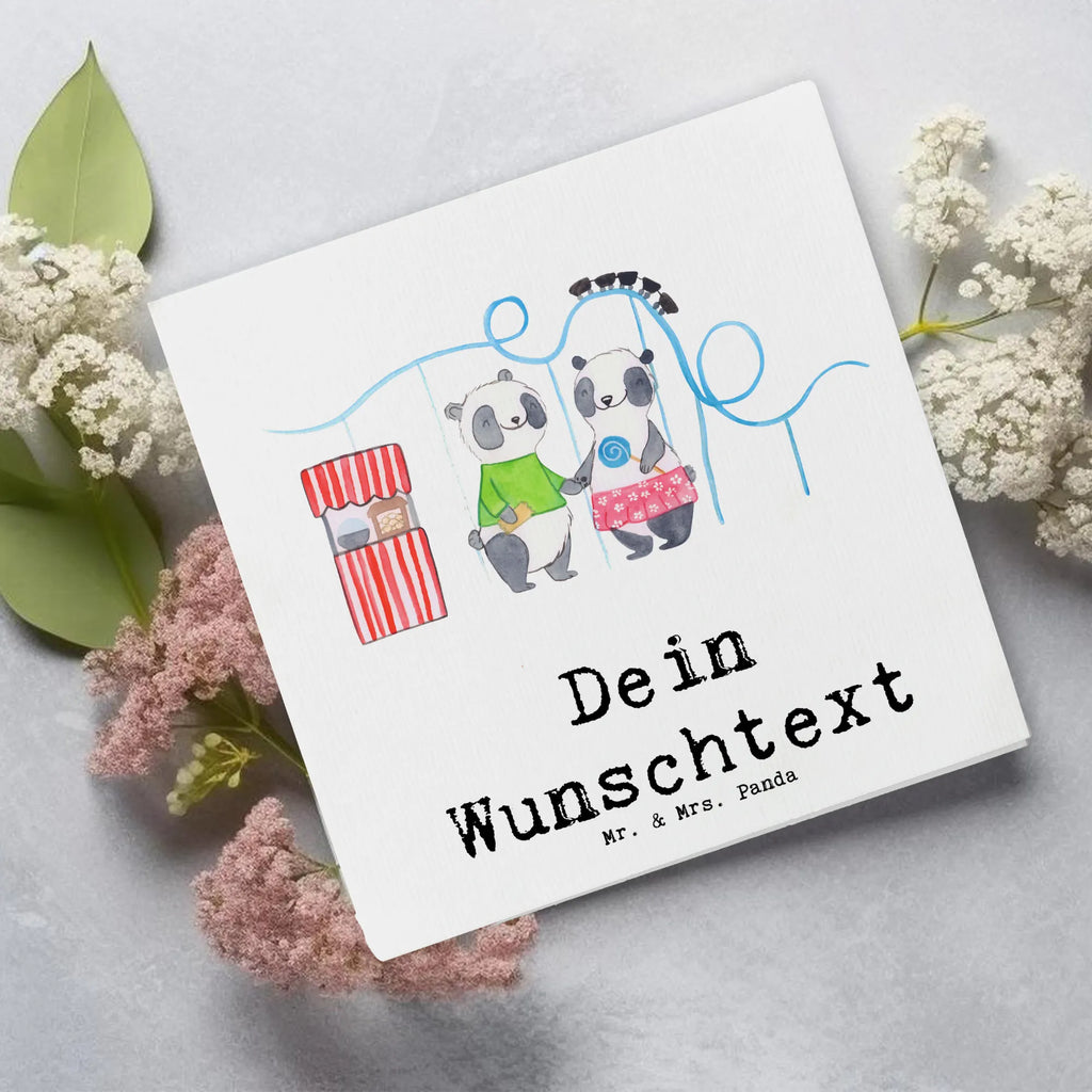Personalized Deluxe Card pandas visit amusement park Personalisierte Geburtstagskarte, Grußkarte mit Namen, Personalisierte Hochzeitskarte, Grußkarte mit persönlichen Nachrichten, Personalisierte Glückwunschkarte, Grußkarte selbst gestalten, Personalisierte Karte, Personalisierte Grußkarte, Personalisierte Einladungskarte, Grußkarte als Geldgeschenk, Grußkarte selber drucken, Personalisiertere Klappkarte, Grußkarten personalisiert, Geschenk, Sport, Sportart, Hobby, Schenken, Danke, Dankeschön, Auszeichnung, Gewinn, Sportler, Freizeitpark besuchen, Achterbahn fahren