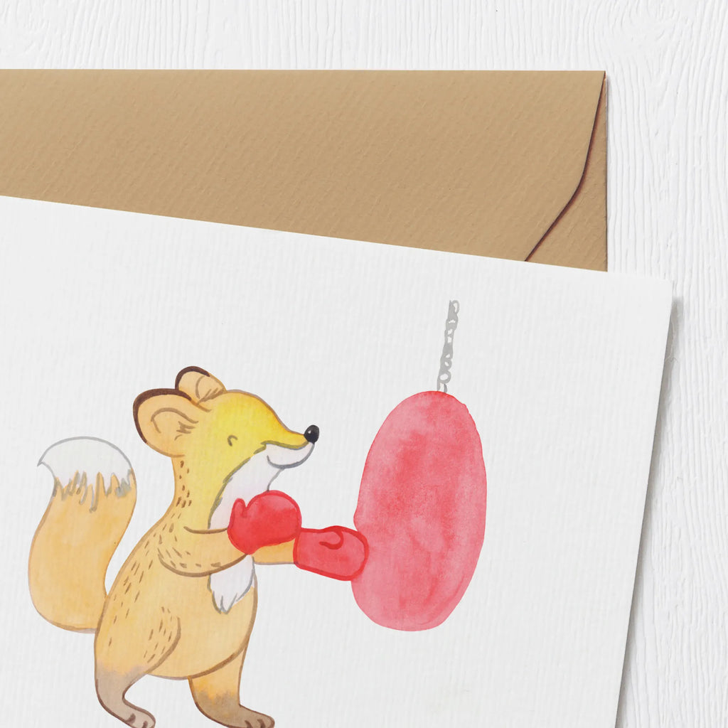Personalized Deluxe Card Fox boxing Personalisierte Hochzeitskarte, Personalisierte Grußkarte, Grußkarte mit persönlichen Nachrichten, Grußkarte mit Namen, Personalisiertere Klappkarte, Personalisierte Geburtstagskarte, Grußkarte selbst gestalten, Personalisierte Karte, Grußkarte selber drucken, Personalisierte Einladungskarte, Grußkarten personalisiert, Personalisierte Glückwunschkarte, Grußkarte als Geldgeschenk, Geschenk, Sport, Sportart, Hobby, Schenken, Danke, Dankeschön, Auszeichnung, Gewinn, Sportler, Boxkampf, Boxtraining, Boxen