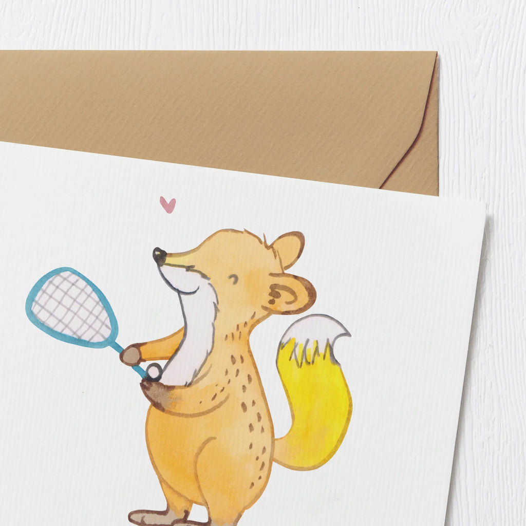 Personalisierte Deluxe Karte Fuchs Squash spielen Grußkarte selbst gestalten, Grußkarte selber drucken, Personalisiertere Klappkarte, Personalisierte Glückwunschkarte, Personalisierte Hochzeitskarte, Grußkarte als Geldgeschenk, Personalisierte Karte, Grußkarte mit Namen, Personalisierte Grußkarte, Personalisierte Einladungskarte, Grußkarten personalisiert, Grußkarte mit persönlichen Nachrichten, Personalisierte Geburtstagskarte, Geschenk, Sport, Sportart, Hobby, Schenken, Danke, Dankeschön, Auszeichnung, Gewinn, Sportler, Squash spielen, Ballsport, Squashhalle
