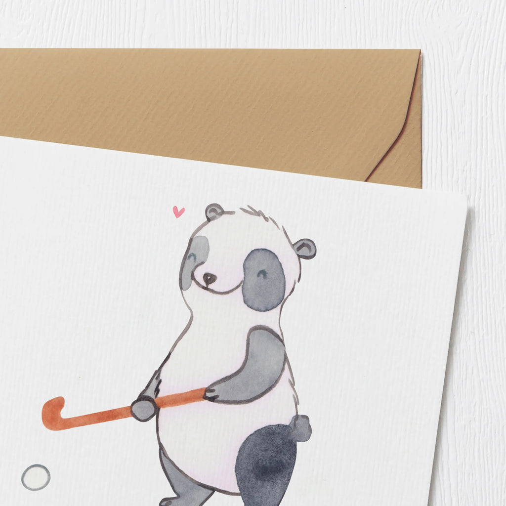 Personalized Deluxe Card panda play hockey Grußkarte mit Namen, Personalisierte Karte, Personalisierte Geburtstagskarte, Personalisierte Grußkarte, Grußkarte als Geldgeschenk, Grußkarten personalisiert, Grußkarte selber drucken, Personalisiertere Klappkarte, Personalisierte Hochzeitskarte, Grußkarte selbst gestalten, Personalisierte Einladungskarte, Personalisierte Glückwunschkarte, Grußkarte mit persönlichen Nachrichten, Geschenk, Sport, Sportart, Hobby, Schenken, Danke, Dankeschön, Auszeichnung, Gewinn, Sportler, Feldhockey, Hockey Verein, Hockey spielen, Hockeyschläger