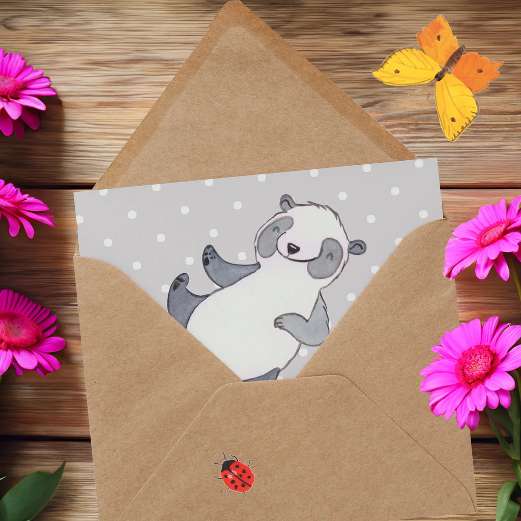 Personalized Deluxe Card panda martial arts Personalisiertere Klappkarte, Personalisierte Glückwunschkarte, Grußkarte als Geldgeschenk, Grußkarte selber drucken, Personalisierte Geburtstagskarte, Personalisierte Grußkarte, Personalisierte Einladungskarte, Personalisierte Karte, Grußkarte mit Namen, Grußkarten personalisiert, Grußkarte selbst gestalten, Grußkarte mit persönlichen Nachrichten, Personalisierte Hochzeitskarte, Geschenk, Sport, Sportart, Hobby, Schenken, Danke, Dankeschön, Auszeichnung, Gewinn, Sportler, Kampfkunst, Selbstverteidigung, Kampfsportarten