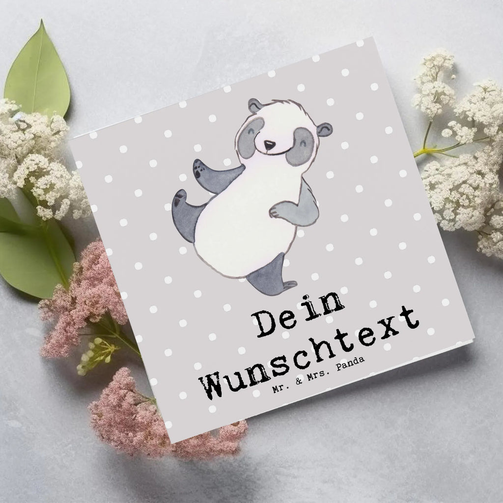 Personalized Deluxe Card panda martial arts Personalisiertere Klappkarte, Personalisierte Glückwunschkarte, Grußkarte als Geldgeschenk, Grußkarte selber drucken, Personalisierte Geburtstagskarte, Personalisierte Grußkarte, Personalisierte Einladungskarte, Personalisierte Karte, Grußkarte mit Namen, Grußkarten personalisiert, Grußkarte selbst gestalten, Grußkarte mit persönlichen Nachrichten, Personalisierte Hochzeitskarte, Geschenk, Sport, Sportart, Hobby, Schenken, Danke, Dankeschön, Auszeichnung, Gewinn, Sportler, Kampfkunst, Selbstverteidigung, Kampfsportarten