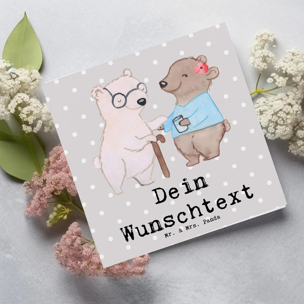 Personalized Deluxe Card Geriatric nurse Heart Grußkarte mit persönlichen Nachrichten, Personalisierte Karte, Grußkarte mit Namen, Grußkarten personalisiert, Grußkarte selbst gestalten, Grußkarte selber drucken, Personalisierte Hochzeitskarte, Personalisierte Glückwunschkarte, Personalisierte Grußkarte, Grußkarte als Geldgeschenk, Personalisierte Einladungskarte, Personalisiertere Klappkarte, Personalisierte Geburtstagskarte, Beruf, Ausbildung, Jubiläum, Abschied, Rente, Kollege, Kollegin, Geschenk, Schenken, Arbeitskollege, Mitarbeiter, Firma, Danke, Dankeschön, Altenheim Eröffnung, Altenpflegerin, Pflegerin
