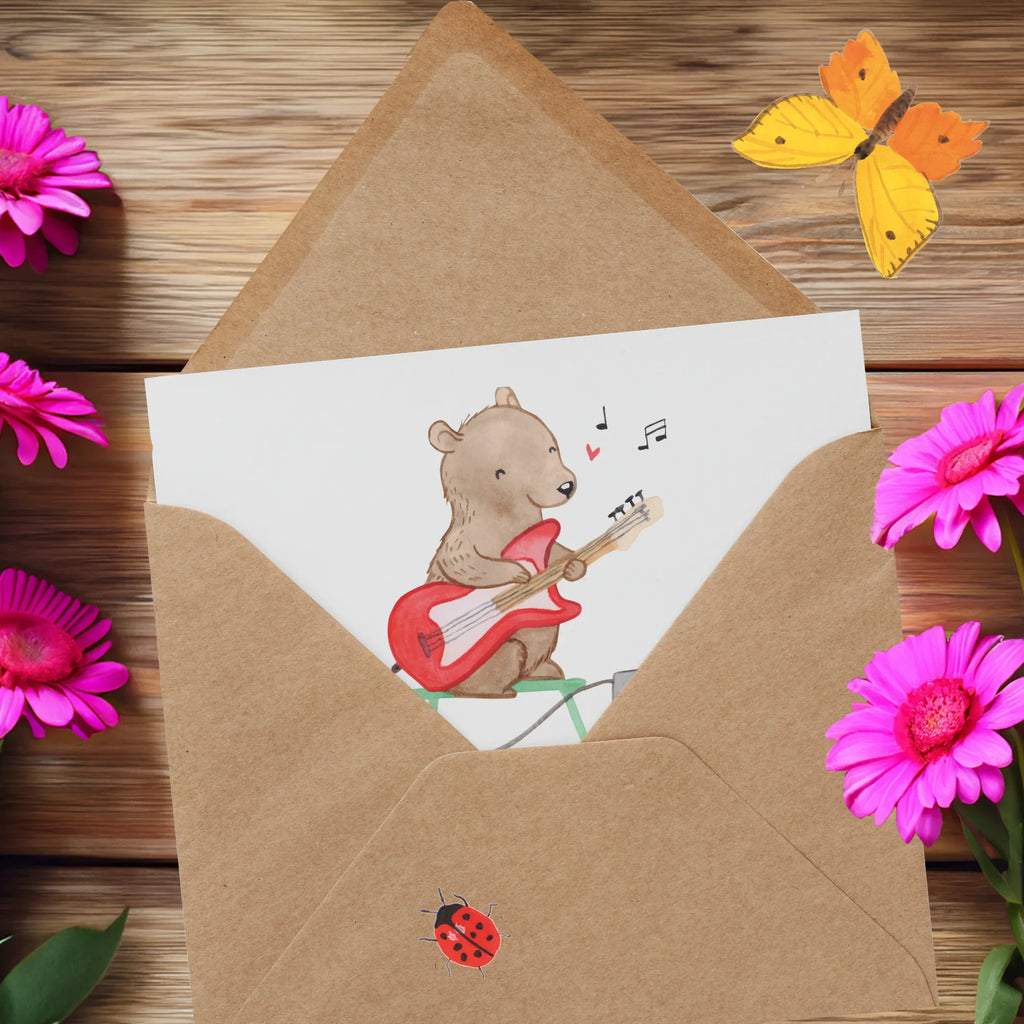 Personalized Deluxe Card Bear electric guitar Personalisierte Einladungskarte, Grußkarte mit persönlichen Nachrichten, Grußkarte selbst gestalten, Personalisierte Glückwunschkarte, Grußkarte mit Namen, Personalisierte Karte, Personalisierte Geburtstagskarte, Personalisierte Hochzeitskarte, Grußkarte als Geldgeschenk, Grußkarte selber drucken, Grußkarten personalisiert, Personalisiertere Klappkarte, Personalisierte Grußkarte, Instrumente, Geschenke Musiker, Musikliebhaber, E-Gitarre, Gitarre, Band, Verstärker, Solo, Bär