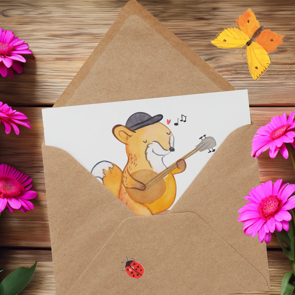 Personalized Deluxe Card Fox Banjo Grußkarte mit Namen, Personalisierte Karte, Grußkarte als Geldgeschenk, Personalisierte Geburtstagskarte, Grußkarte selber drucken, Grußkarte mit persönlichen Nachrichten, Grußkarten personalisiert, Personalisiertere Klappkarte, Personalisierte Hochzeitskarte, Personalisierte Glückwunschkarte, Personalisierte Einladungskarte, Personalisierte Grußkarte, Grußkarte selbst gestalten, Instrumente, Geschenke Musiker, Musikliebhaber, Akustik, Saiteninstrument, Banjo, Laute, Fuchs, Zupfinstrument