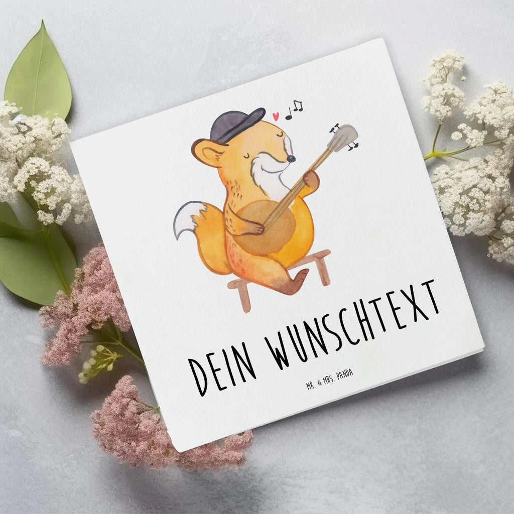 Personalized Deluxe Card Fox Banjo Grußkarte mit Namen, Personalisierte Karte, Grußkarte als Geldgeschenk, Personalisierte Geburtstagskarte, Grußkarte selber drucken, Grußkarte mit persönlichen Nachrichten, Grußkarten personalisiert, Personalisiertere Klappkarte, Personalisierte Hochzeitskarte, Personalisierte Glückwunschkarte, Personalisierte Einladungskarte, Personalisierte Grußkarte, Grußkarte selbst gestalten, Instrumente, Geschenke Musiker, Musikliebhaber, Akustik, Saiteninstrument, Banjo, Laute, Fuchs, Zupfinstrument