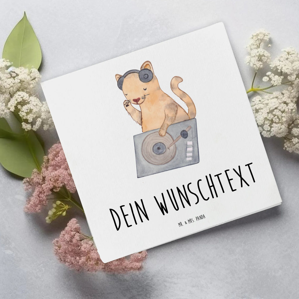 Personalisierte Deluxe Karte Katze DJ Personalisierte Hochzeitskarte, Personalisiertere Klappkarte, Personalisierte Karte, Personalisierte Geburtstagskarte, Grußkarte selbst gestalten, Grußkarte mit persönlichen Nachrichten, Grußkarte als Geldgeschenk, Grußkarte mit Namen, Grußkarte selber drucken, Personalisierte Grußkarte, Personalisierte Glückwunschkarte, Grußkarten personalisiert, Personalisierte Einladungskarte, Instrumente, Geschenke Musiker, Musikliebhaber, Tanzen, Club, Katze, Feiern, Disko, DJ