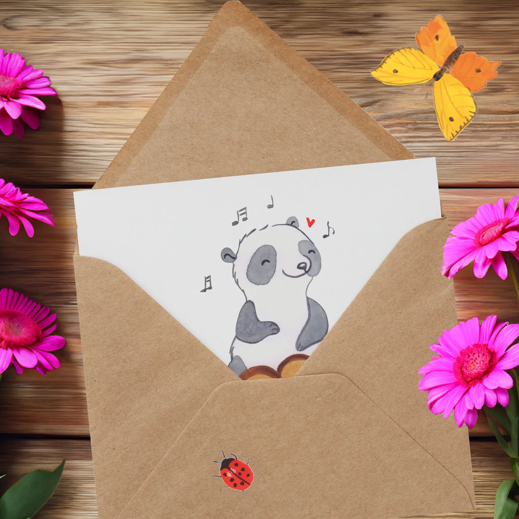 Personalized Deluxe Card Panda Bongos Personalisierte Grußkarte, Grußkarte selbst gestalten, Grußkarte selber drucken, Personalisiertere Klappkarte, Personalisierte Hochzeitskarte, Personalisierte Glückwunschkarte, Grußkarte mit Namen, Personalisierte Geburtstagskarte, Personalisierte Karte, Grußkarten personalisiert, Grußkarte als Geldgeschenk, Personalisierte Einladungskarte, Grußkarte mit persönlichen Nachrichten, Instrumente, Geschenke Musiker, Musikliebhaber, Bongo, Kuba, Trommel, Panda, Rhythmus
