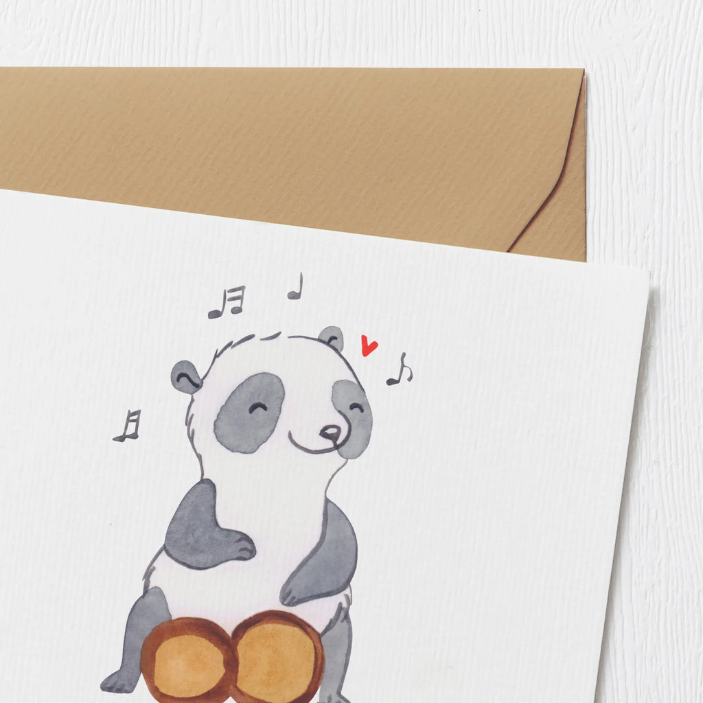 Personalized Deluxe Card Panda Bongos Personalisierte Grußkarte, Grußkarte selbst gestalten, Grußkarte selber drucken, Personalisiertere Klappkarte, Personalisierte Hochzeitskarte, Personalisierte Glückwunschkarte, Grußkarte mit Namen, Personalisierte Geburtstagskarte, Personalisierte Karte, Grußkarten personalisiert, Grußkarte als Geldgeschenk, Personalisierte Einladungskarte, Grußkarte mit persönlichen Nachrichten, Instrumente, Geschenke Musiker, Musikliebhaber, Bongo, Kuba, Trommel, Panda, Rhythmus