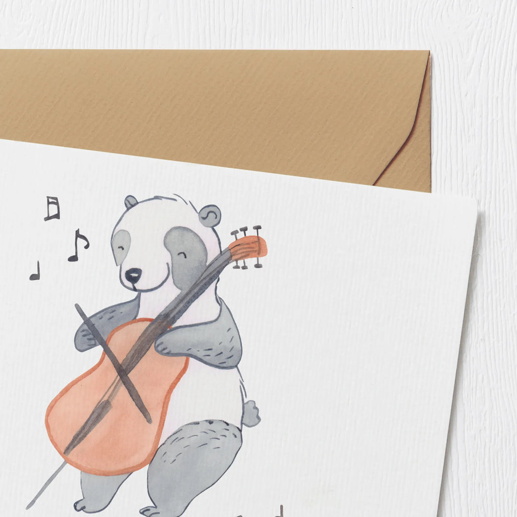 Personalisierte Deluxe Karte Panda Cello Grußkarten personalisiert, Grußkarte selbst gestalten, Personalisiertere Klappkarte, Personalisierte Karte, Personalisierte Geburtstagskarte, Personalisierte Grußkarte, Personalisierte Einladungskarte, Grußkarte mit persönlichen Nachrichten, Grußkarte als Geldgeschenk, Personalisierte Hochzeitskarte, Grußkarte selber drucken, Grußkarte mit Namen, Personalisierte Glückwunschkarte, Instrumente, Geschenke Musiker, Musikliebhaber, Klassik, Panda, Cello, Barock, Orchester, Saiteninstrument, Bogen, Kammermusik, Streicher
