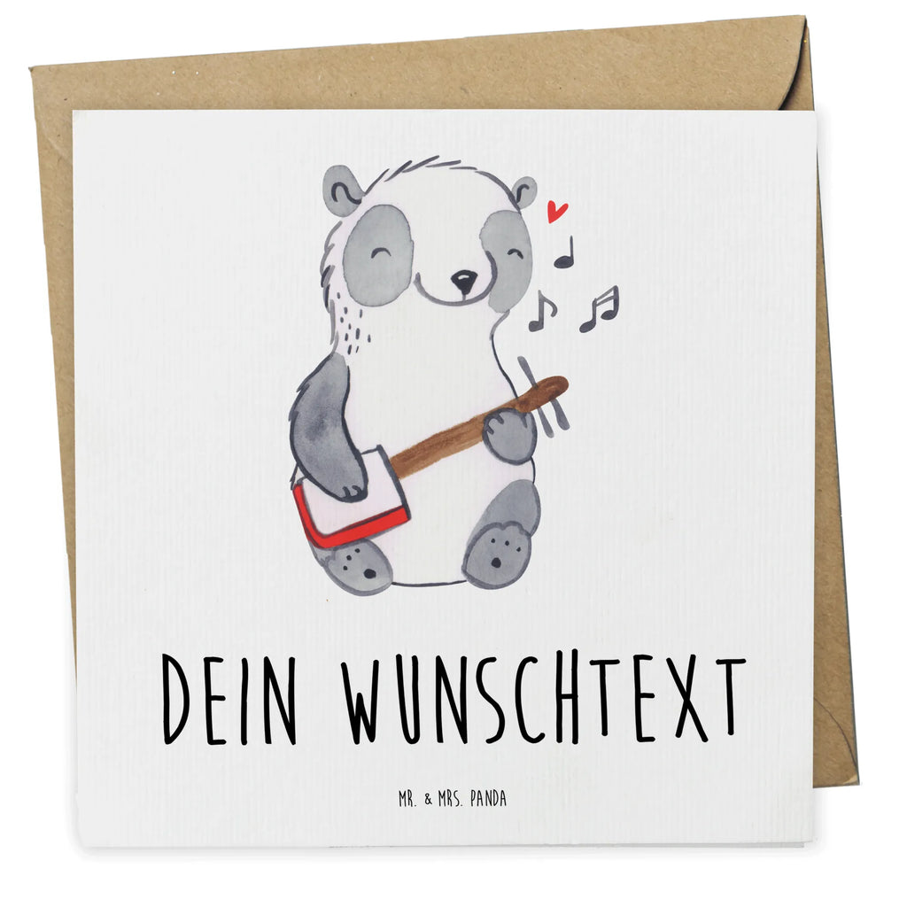 Personalized Deluxe Card Panda Shamisen Grußkarte mit persönlichen Nachrichten, Personalisierte Einladungskarte, Grußkarte mit Namen, Personalisierte Geburtstagskarte, Grußkarte selber drucken, Personalisierte Glückwunschkarte, Grußkarten personalisiert, Personalisierte Karte, Personalisiertere Klappkarte, Personalisierte Grußkarte, Grußkarte selbst gestalten, Personalisierte Hochzeitskarte, Grußkarte als Geldgeschenk, Instrumente, Geschenke Musiker, Musikliebhaber, China, Panda, Laute, Shamisen, Traditionsmusik