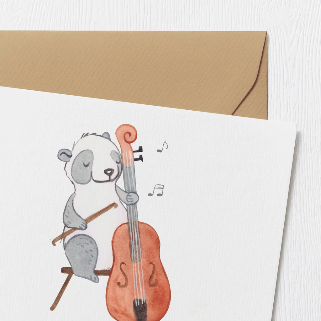 Personalized Deluxe Card Panda Double bass Personalisiertere Klappkarte, Grußkarte mit Namen, Grußkarte selbst gestalten, Grußkarte als Geldgeschenk, Grußkarte mit persönlichen Nachrichten, Personalisierte Glückwunschkarte, Personalisierte Hochzeitskarte, Grußkarte selber drucken, Personalisierte Grußkarte, Personalisierte Geburtstagskarte, Personalisierte Einladungskarte, Personalisierte Karte, Grußkarten personalisiert, Instrumente, Geschenke Musiker, Musikliebhaber, Orchester, Kontrabass, Bassinstrument, Streicher, Panda, Ensemble, Klassik