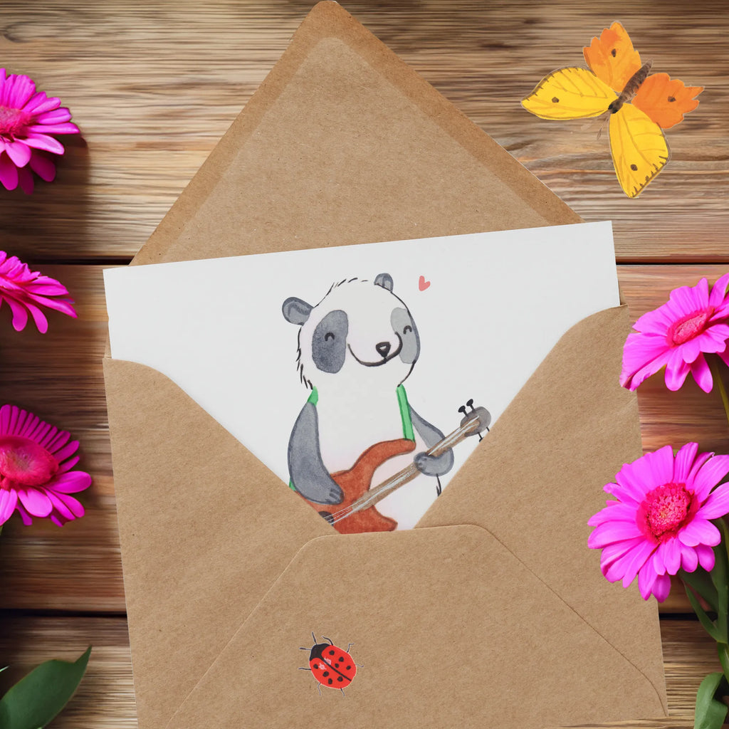 Personalized Deluxe Card Panda bass guitar Personalisierte Geburtstagskarte, Personalisierte Einladungskarte, Grußkarte selber drucken, Personalisierte Hochzeitskarte, Personalisierte Glückwunschkarte, Grußkarte als Geldgeschenk, Personalisierte Karte, Grußkarte selbst gestalten, Grußkarte mit Namen, Personalisiertere Klappkarte, Personalisierte Grußkarte, Grußkarten personalisiert, Grußkarte mit persönlichen Nachrichten, Instrumente, Geschenke Musiker, Musikliebhaber, Bassgitarre, E-Bass, Panda, Band, Verstärker