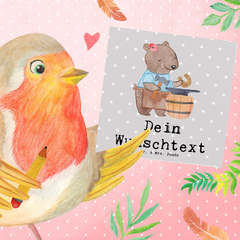 Personalisierte Deluxe Karte Schmiedin Herz Grußkarten personalisiert, Grußkarte selber drucken, Grußkarte mit Namen, Personalisierte Glückwunschkarte, Grußkarte selbst gestalten, Personalisiertere Klappkarte, Personalisierte Hochzeitskarte, Grußkarte als Geldgeschenk, Personalisierte Einladungskarte, Personalisierte Karte, Personalisierte Grußkarte, Grußkarte mit persönlichen Nachrichten, Personalisierte Geburtstagskarte, Beruf, Ausbildung, Jubiläum, Abschied, Rente, Kollege, Kollegin, Geschenk, Schenken, Arbeitskollege, Mitarbeiter, Firma, Danke, Dankeschön