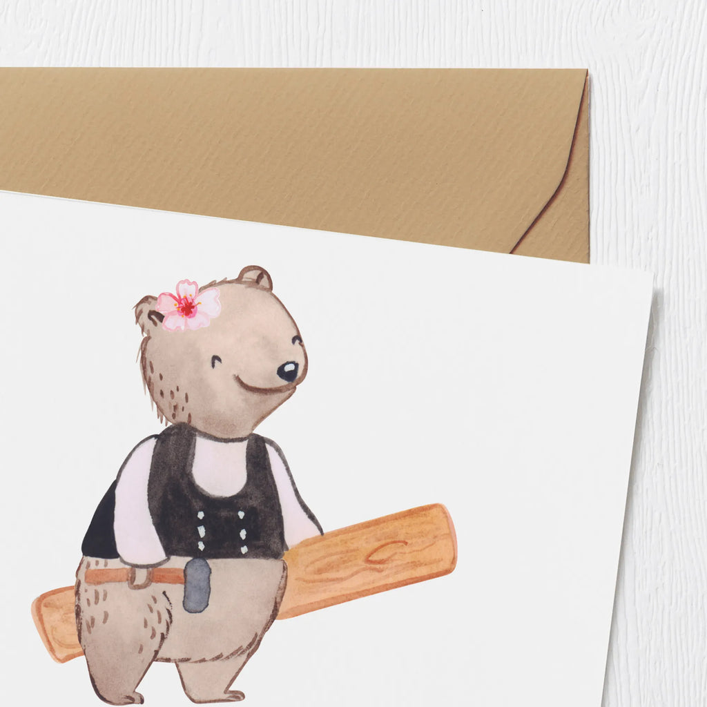 Personalized Deluxe Card Carpenter (female) heart Personalisierte Einladungskarte, Grußkarte selber drucken, Personalisierte Karte, Grußkarte mit persönlichen Nachrichten, Personalisierte Hochzeitskarte, Grußkarte als Geldgeschenk, Personalisiertere Klappkarte, Personalisierte Glückwunschkarte, Grußkarte selbst gestalten, Personalisierte Geburtstagskarte, Grußkarte mit Namen, Grußkarten personalisiert, Personalisierte Grußkarte, Beruf, Ausbildung, Jubiläum, Abschied, Rente, Kollege, Kollegin, Geschenk, Schenken, Arbeitskollege, Mitarbeiter, Firma, Danke, Dankeschön