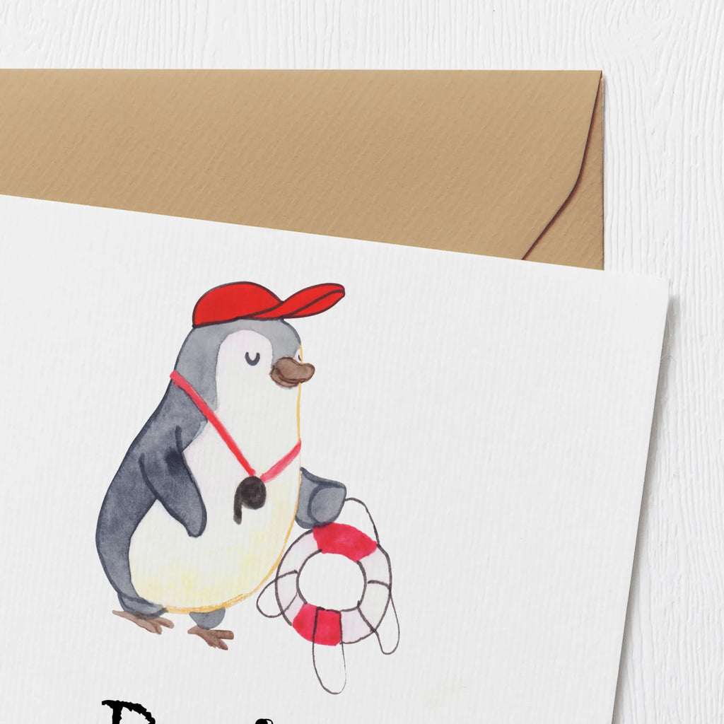 Personalized Deluxe Card lifeguard Heart Personalisierte Grußkarte, Personalisierte Einladungskarte, Grußkarten personalisiert, Grußkarte selber drucken, Grußkarte mit persönlichen Nachrichten, Grußkarte mit Namen, Grußkarte als Geldgeschenk, Personalisierte Karte, Personalisiertere Klappkarte, Personalisierte Hochzeitskarte, Grußkarte selbst gestalten, Personalisierte Geburtstagskarte, Personalisierte Glückwunschkarte, Beruf, Ausbildung, Jubiläum, Abschied, Rente, Kollege, Kollegin, Geschenk, Schenken, Arbeitskollege, Mitarbeiter, Firma, Danke, Dankeschön, Schwimmschule, Schwimmverein, Freibad, Rettungsschwimmer, Bademeister, Badeanstalt, Schwimmbad, Schwimmmeister
