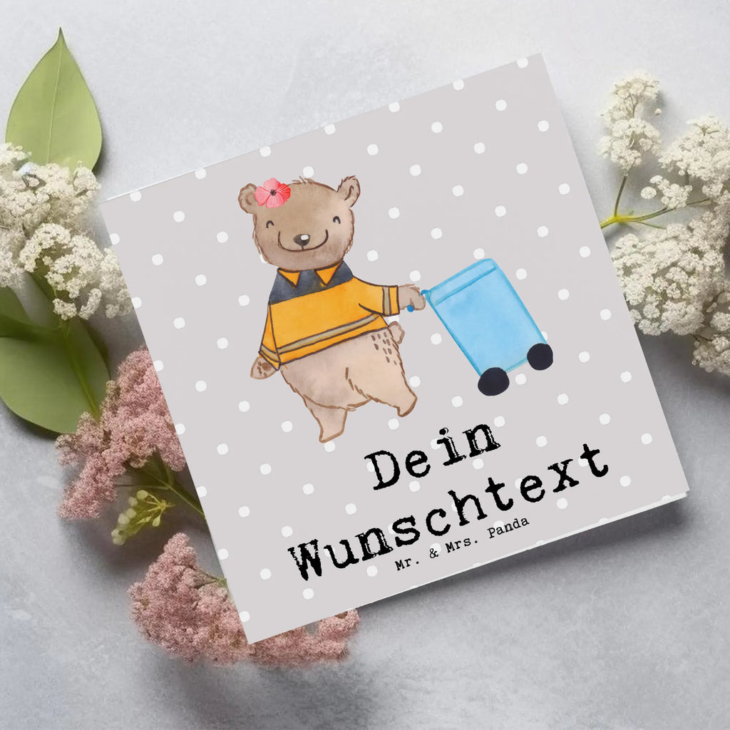 Personalized Deluxe Card female garbage collector Heart Personalisierte Grußkarte, Grußkarte selber drucken, Personalisiertere Klappkarte, Personalisierte Glückwunschkarte, Personalisierte Geburtstagskarte, Grußkarten personalisiert, Grußkarte mit Namen, Personalisierte Karte, Grußkarte selbst gestalten, Personalisierte Einladungskarte, Grußkarte mit persönlichen Nachrichten, Grußkarte als Geldgeschenk, Personalisierte Hochzeitskarte, Beruf, Ausbildung, Jubiläum, Abschied, Rente, Kollege, Kollegin, Geschenk, Schenken, Arbeitskollege, Mitarbeiter, Firma, Danke, Dankeschön, Müllentsorgerin, Müllfahreriin, Müllwerkerin, Kehrichtfrau, Müllfrau, Fachkraft Kreislauf- und Abfallwirtschaft