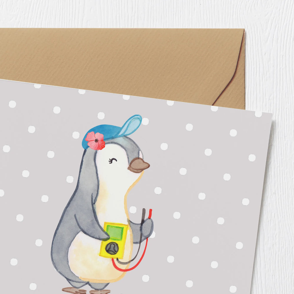 Personalized Deluxe Card female electrician heart Grußkarten personalisiert, Personalisierte Glückwunschkarte, Personalisiertere Klappkarte, Grußkarte selber drucken, Personalisierte Hochzeitskarte, Personalisierte Einladungskarte, Personalisierte Geburtstagskarte, Personalisierte Karte, Grußkarte als Geldgeschenk, Personalisierte Grußkarte, Grußkarte mit persönlichen Nachrichten, Grußkarte mit Namen, Grußkarte selbst gestalten, Beruf, Ausbildung, Jubiläum, Abschied, Rente, Kollege, Kollegin, Geschenk, Schenken, Arbeitskollege, Mitarbeiter, Firma, Danke, Dankeschön, Elektrotechnikerin, Elektronmonteurin, Elektromeisterin, Elektrikerin, Elektroinstallateurin, Gesellenprüfung