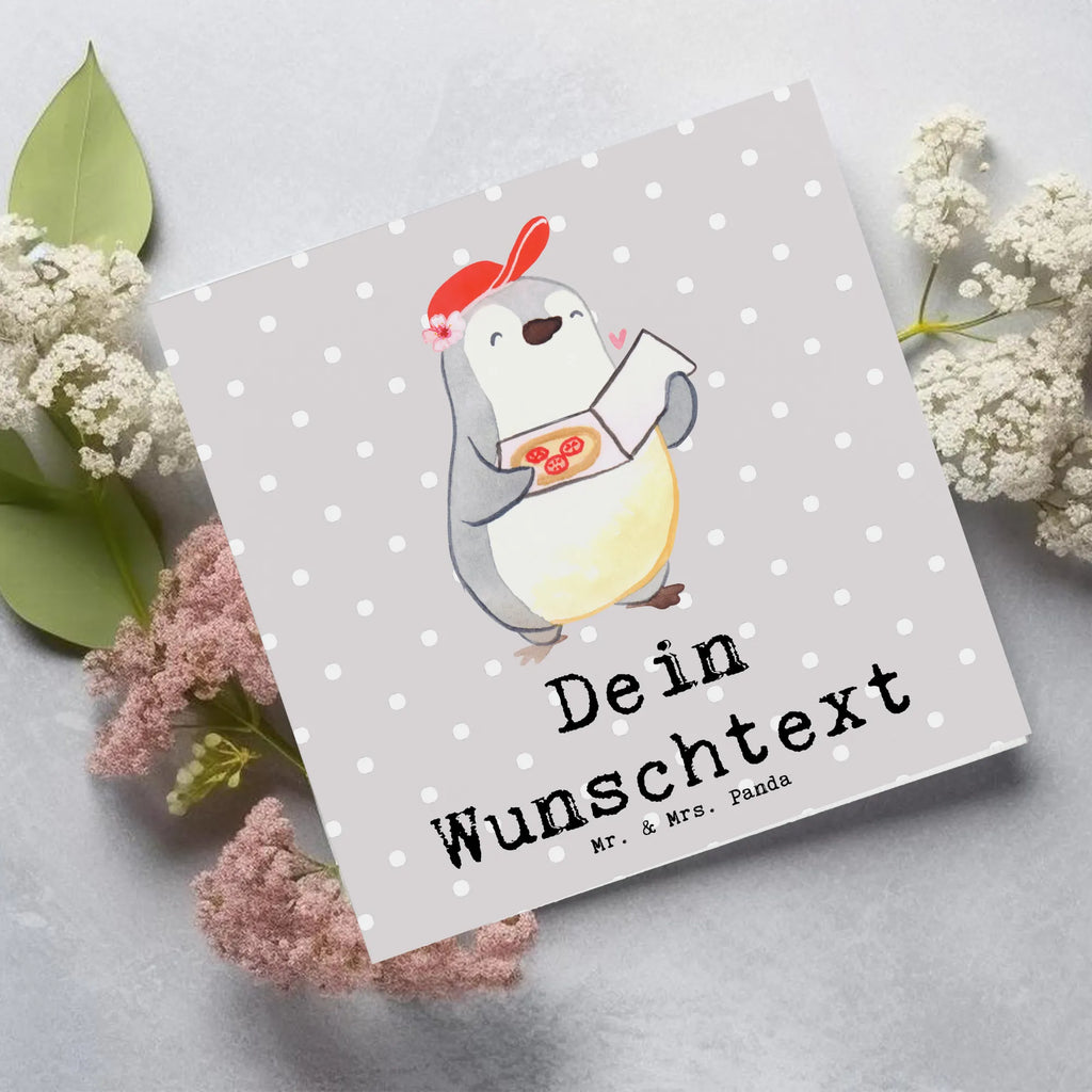 Personalized Deluxe Card Pizza maker Heart Personalisierte Glückwunschkarte, Grußkarte als Geldgeschenk, Grußkarte selbst gestalten, Grußkarten personalisiert, Grußkarte selber drucken, Grußkarte mit persönlichen Nachrichten, Personalisierte Grußkarte, Personalisierte Einladungskarte, Personalisierte Karte, Grußkarte mit Namen, Personalisierte Hochzeitskarte, Personalisiertere Klappkarte, Personalisierte Geburtstagskarte, Beruf, Ausbildung, Jubiläum, Abschied, Rente, Kollege, Kollegin, Geschenk, Schenken, Arbeitskollege, Mitarbeiter, Firma, Danke, Dankeschön, Lieferbringdienst, Pizzabringdienst, Pizzabäckerin, Lieferdienstmitarbeiterin, Pizzabotin